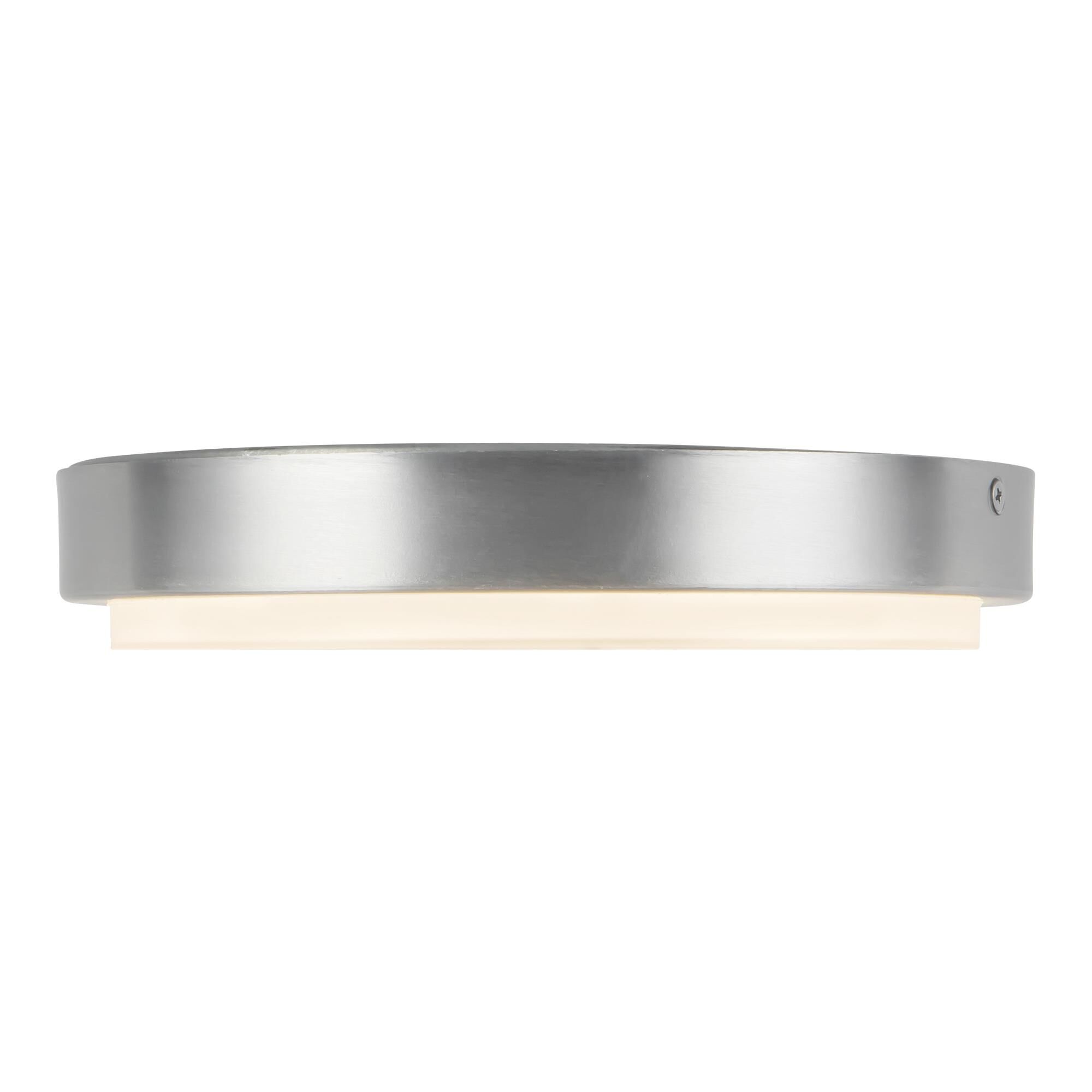 Shown in Brushed Nickel finish and Frosted Polycarbonate Diffuser glass