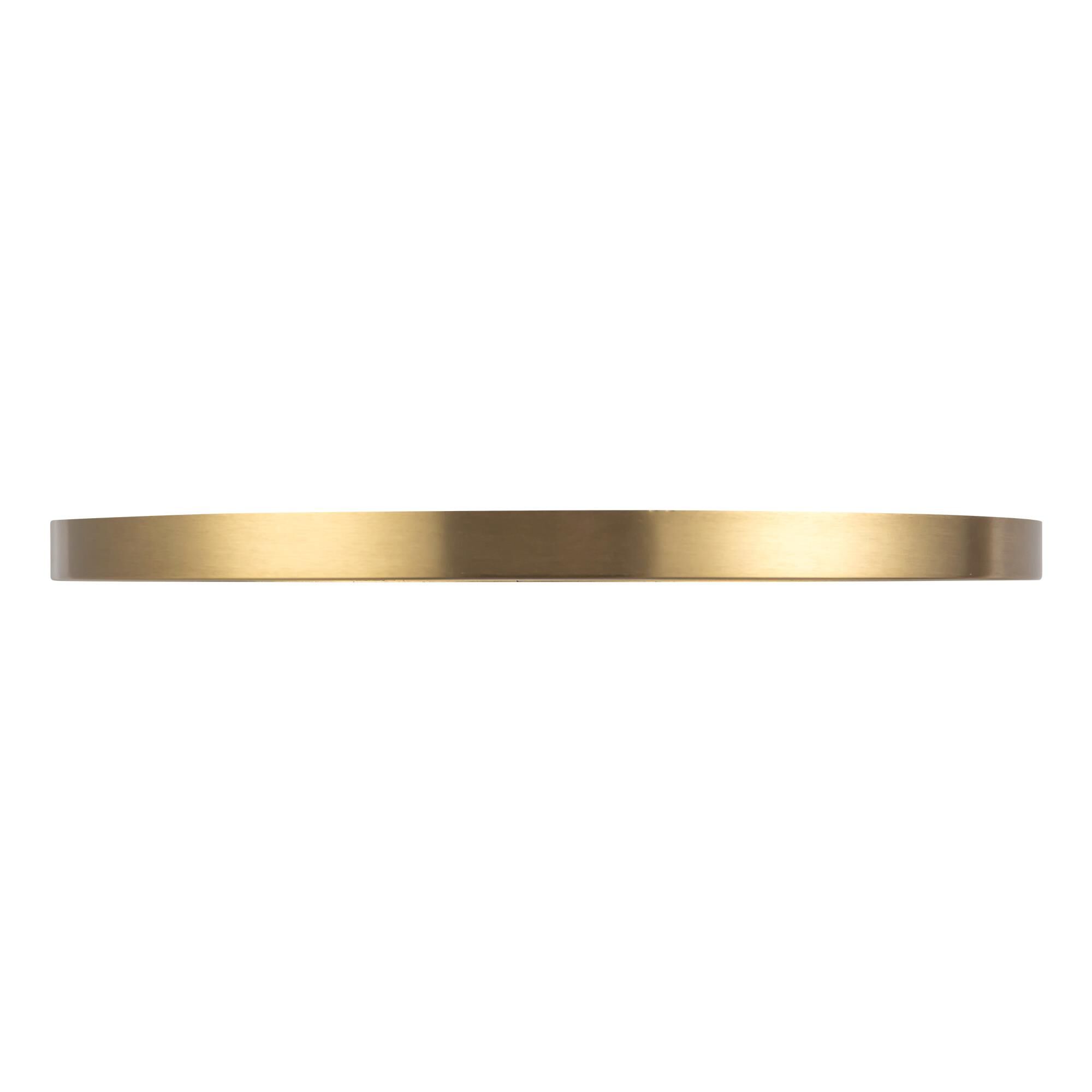 Shown in Brushed Gold finish and Alabaster glass