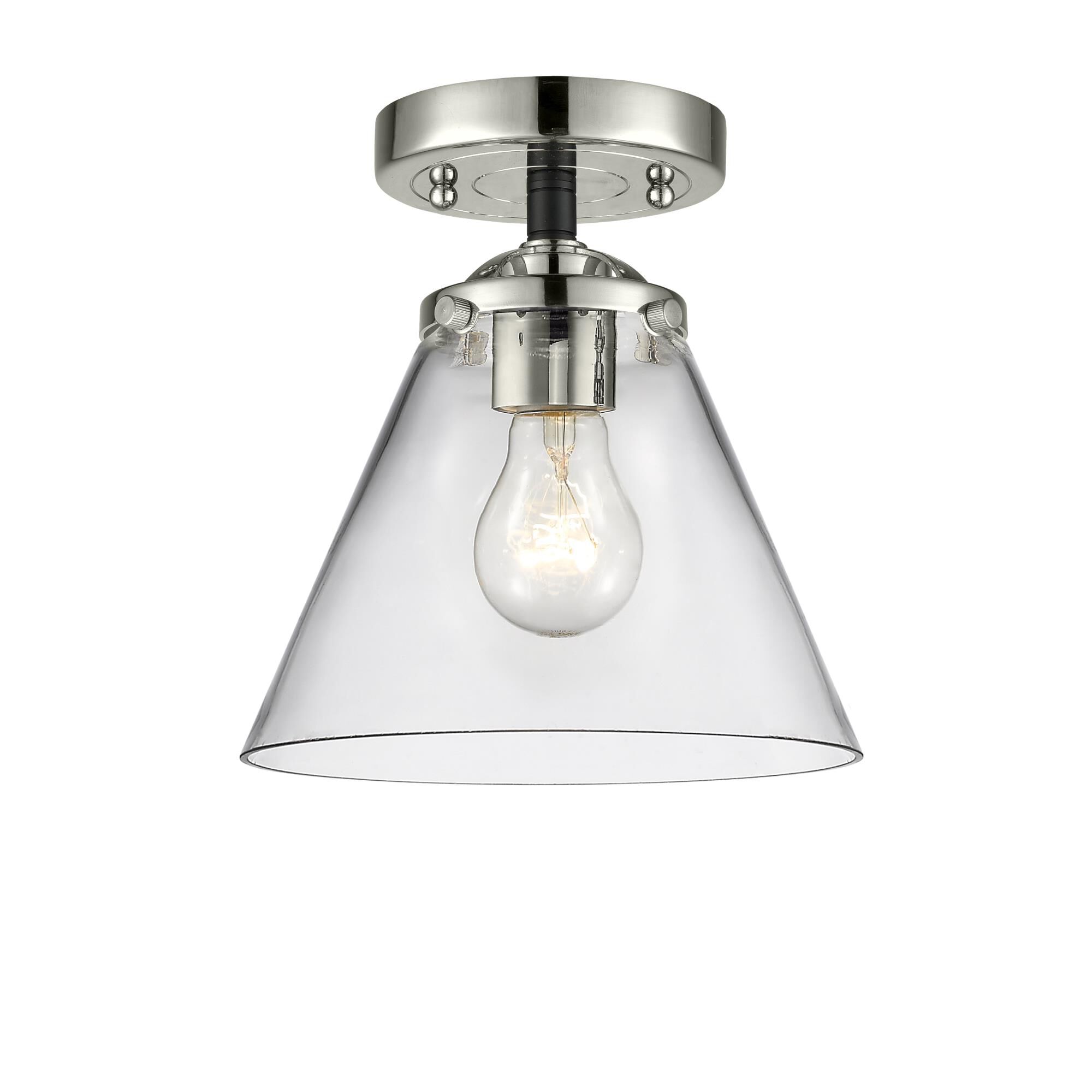 Bruno Marashlian Cone 7 Inch 1 Light Semi Flush Mount by Innovations Lighting
