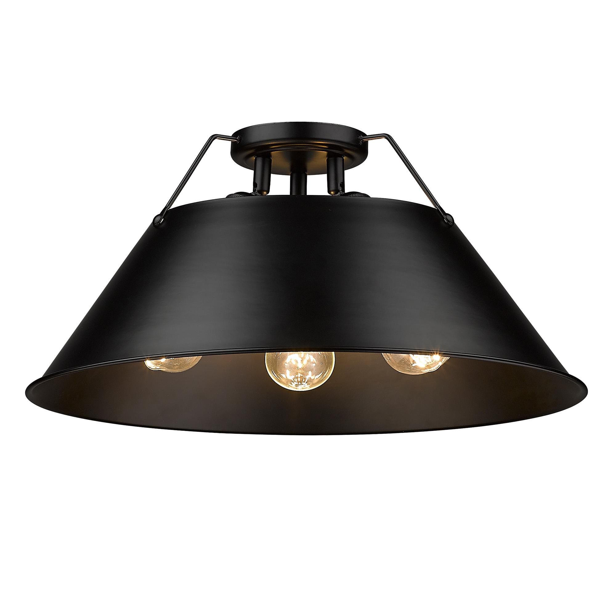Orwell 19 Inch Semi Flush Mount by Golden Lighting