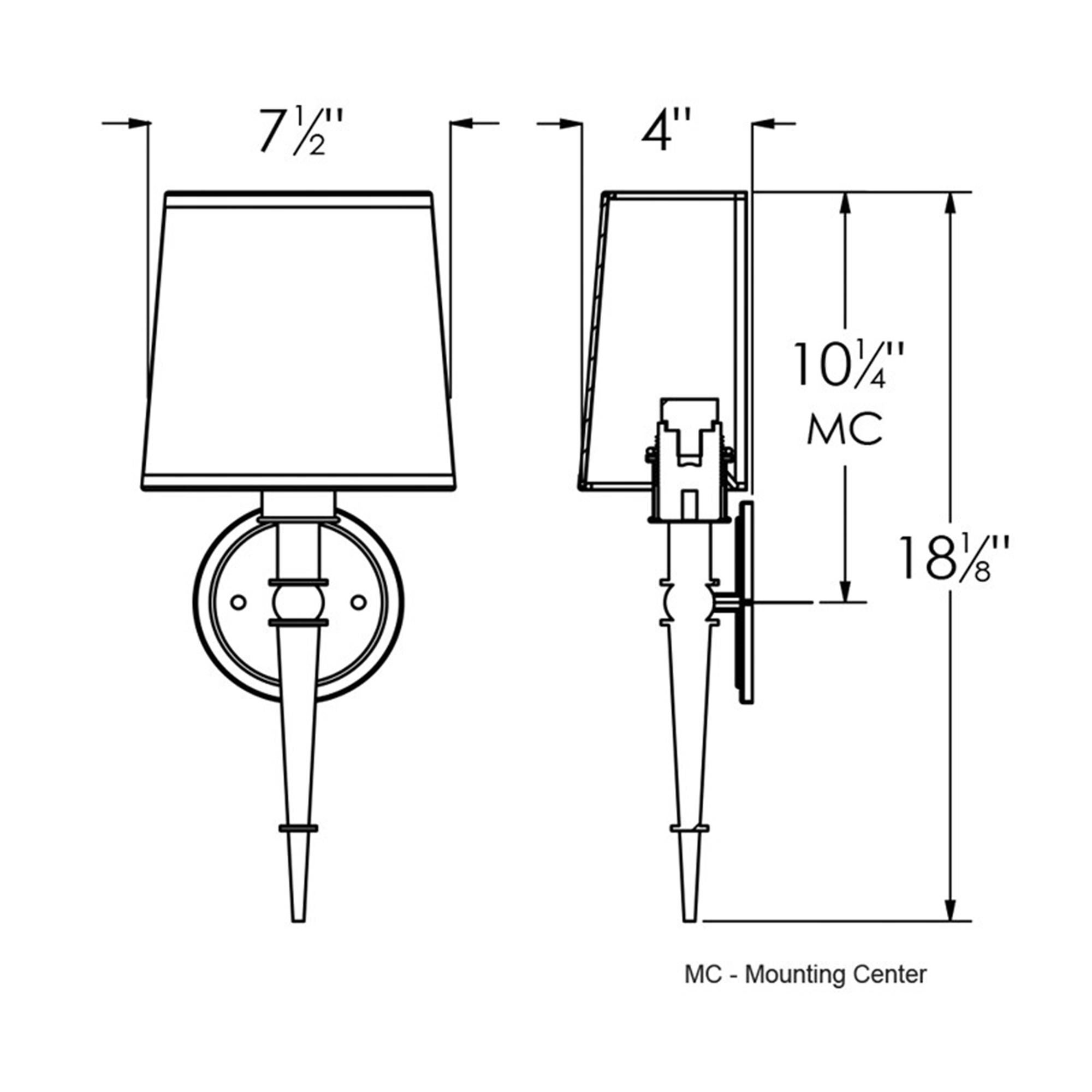 Shown in Oil - Rubbed Bronze finish and Cream Linen Fabric, Acrylic shade and 120 Volt Dimmer accent