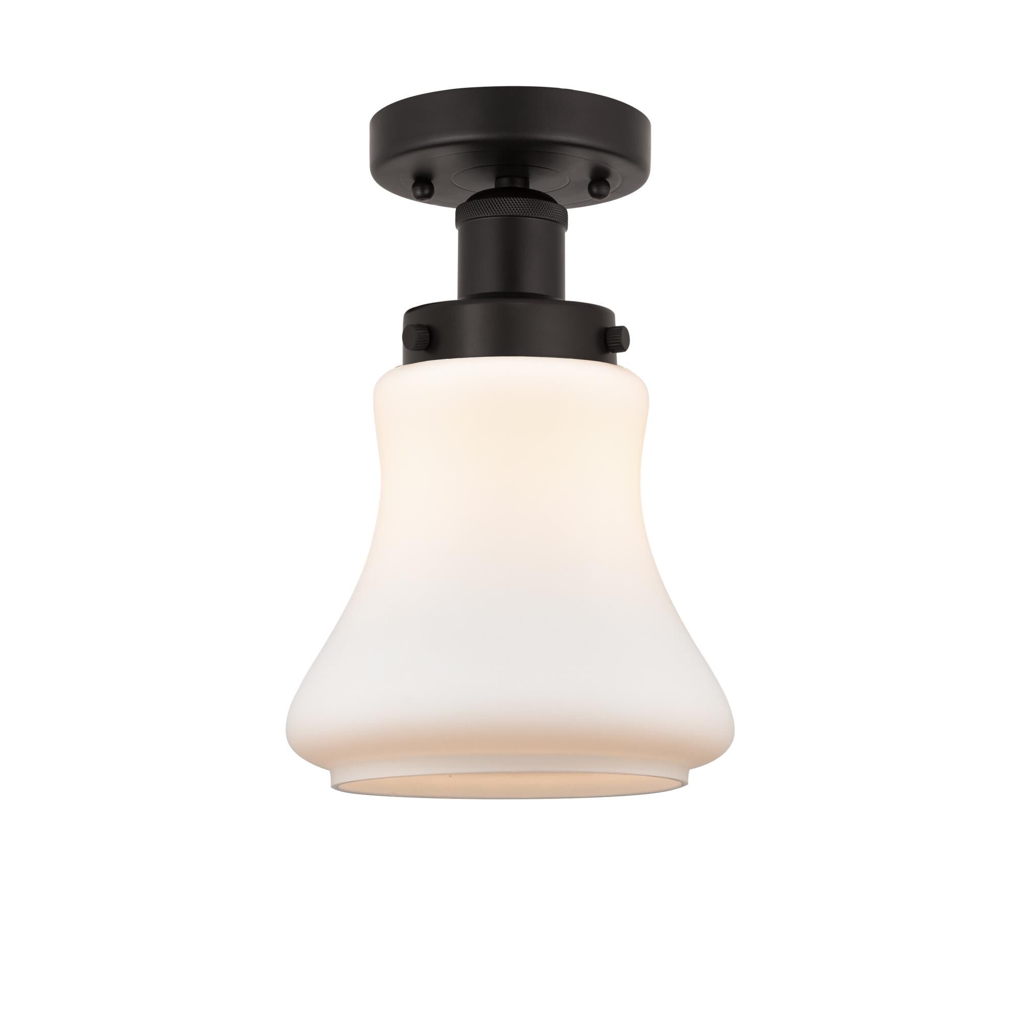 Shown in Oil Rubbed Bronze, Matte White finish and Matte White glass and Matte White Glass shade
