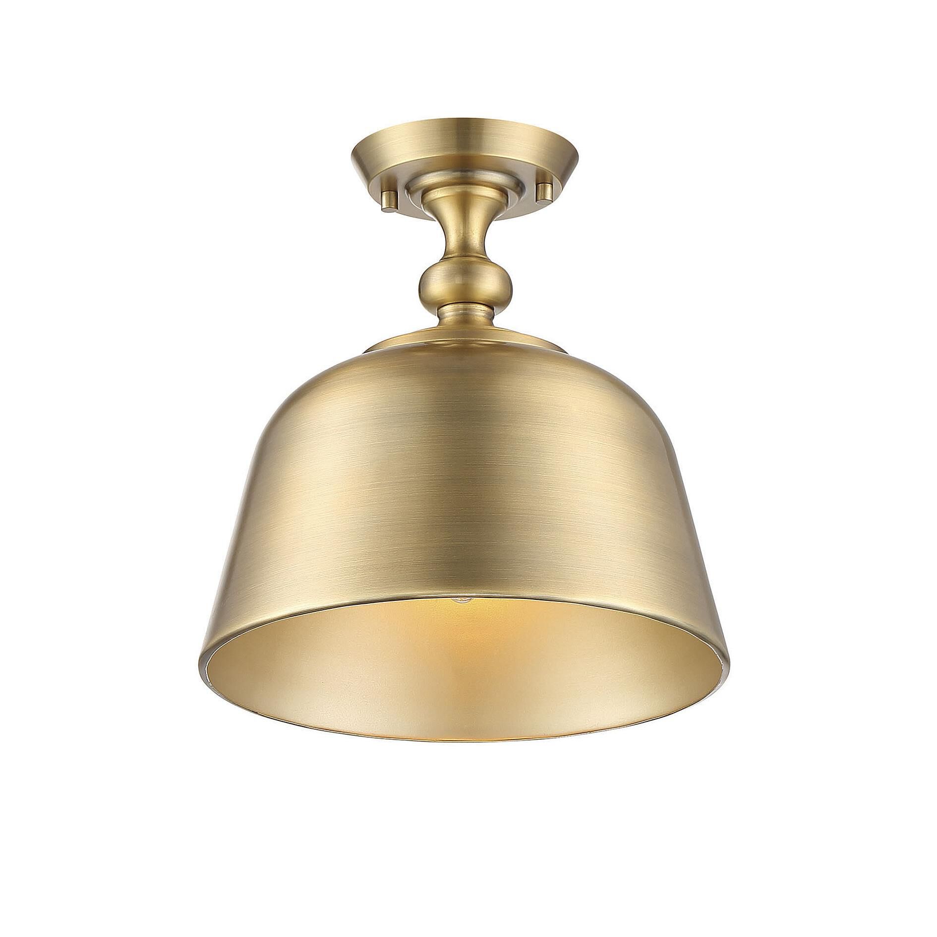 Berg 12 Inch 1 Light Semi Flush Mount by Savoy House