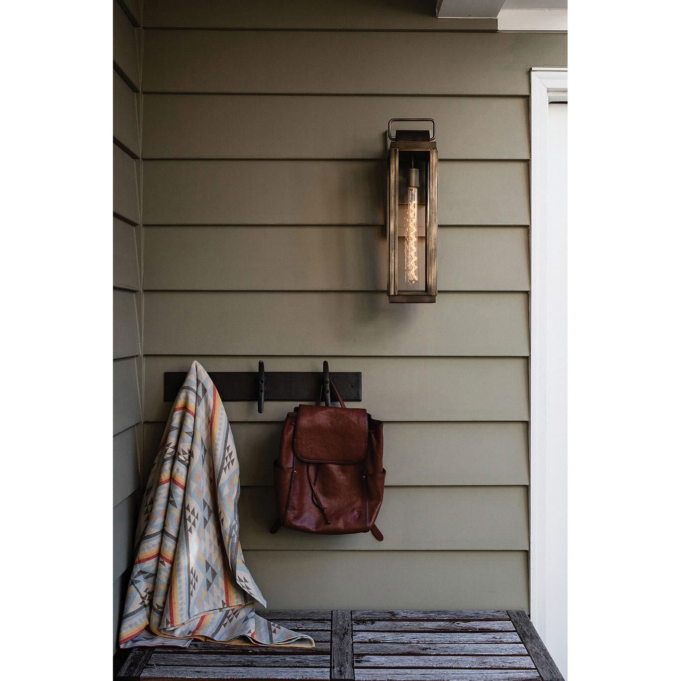 Shown in Burnished Bronze finish and Clear glass