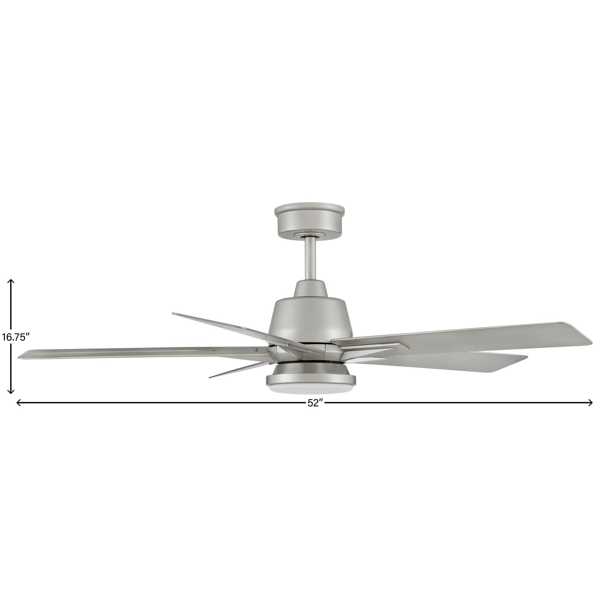 Alta Outdoor Rated 52 Inch Ceiling Fan with Light Kit by Hinkley Lighting