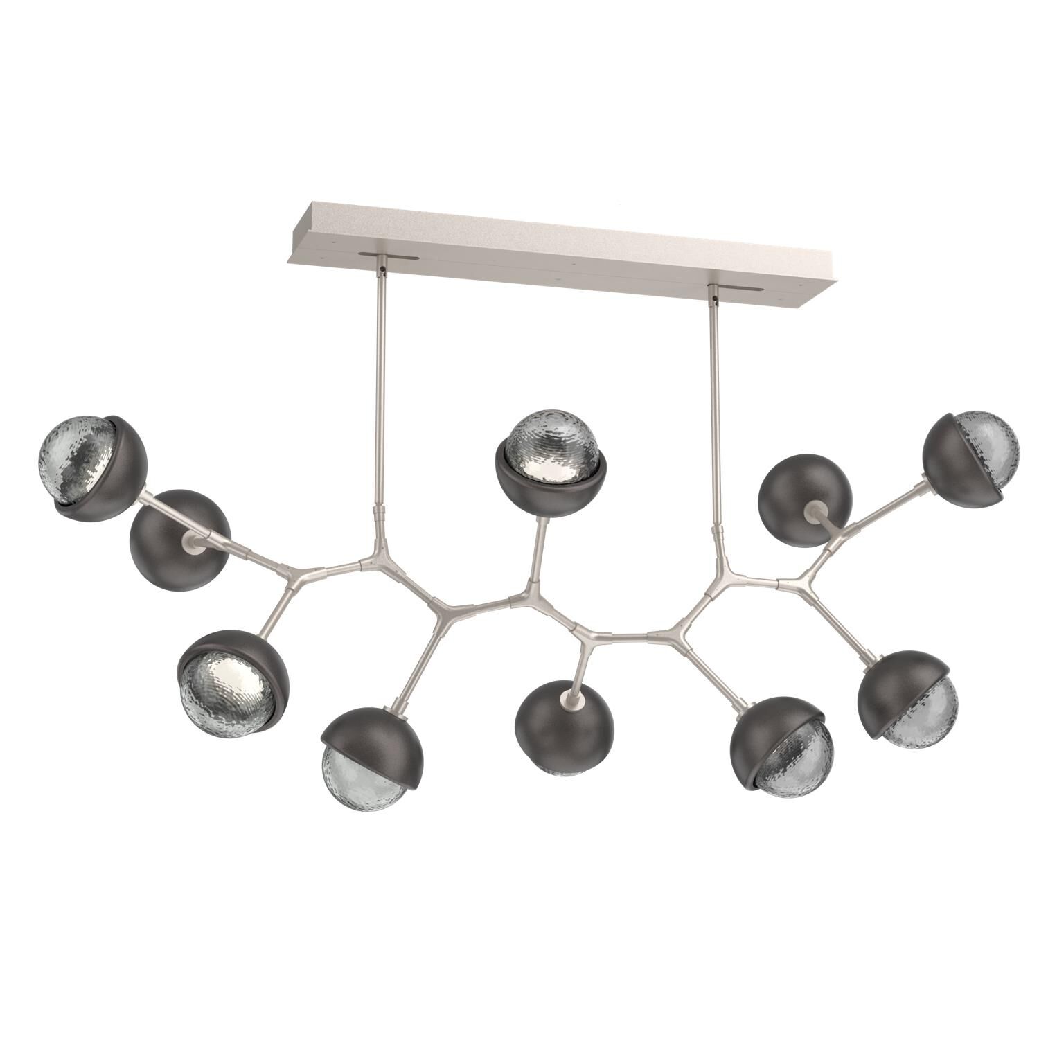 Levi Wilson Cabochon 56 Inch Linear Suspension Light by Hammerton Studio