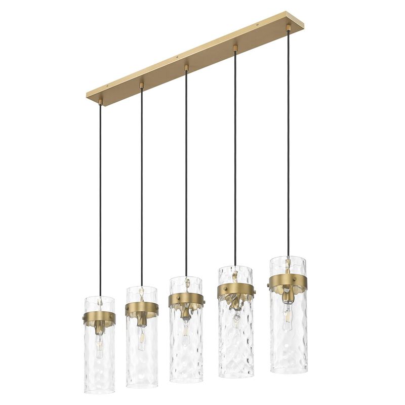 Fontaine 44 Inch 5 Light Linear Chandelier by Z-Lite