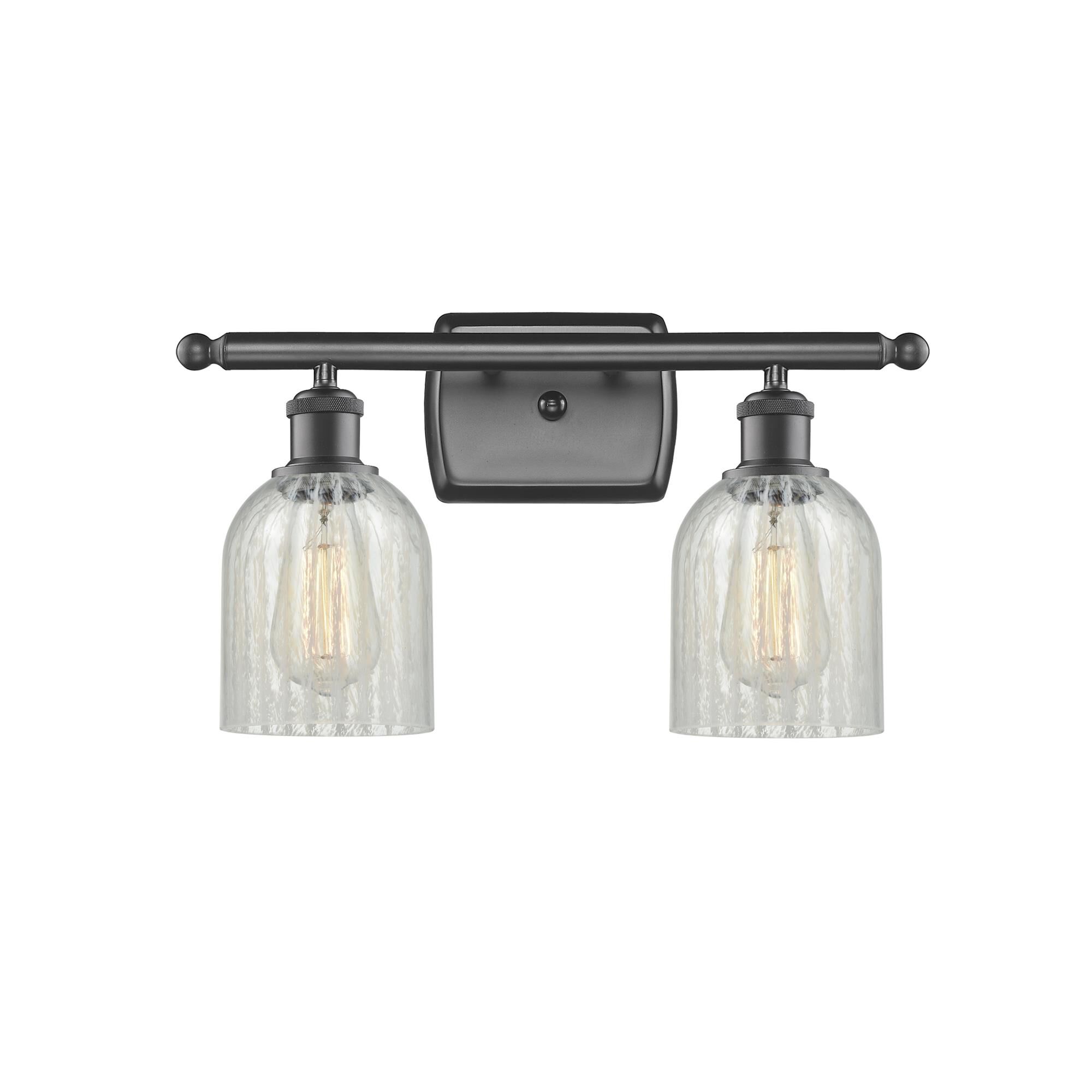 Shown in Oil Rubbed Bronze finish and Mouchette glass