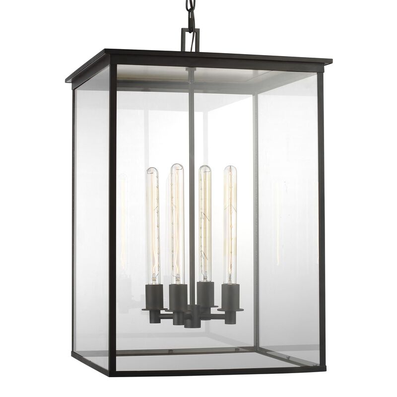 Chapman & Myers Freeport 30 Inch Outdoor Hanging Lantern by Visual Comfort Studio