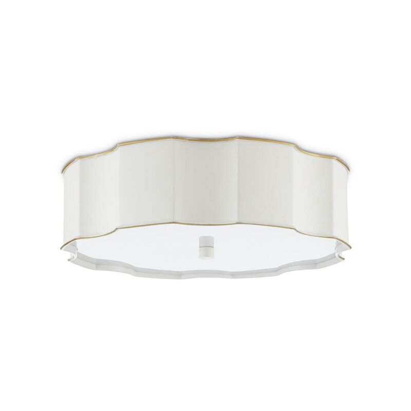 Wexford 19 Inch 3 Light Flush Mount by Currey and Company