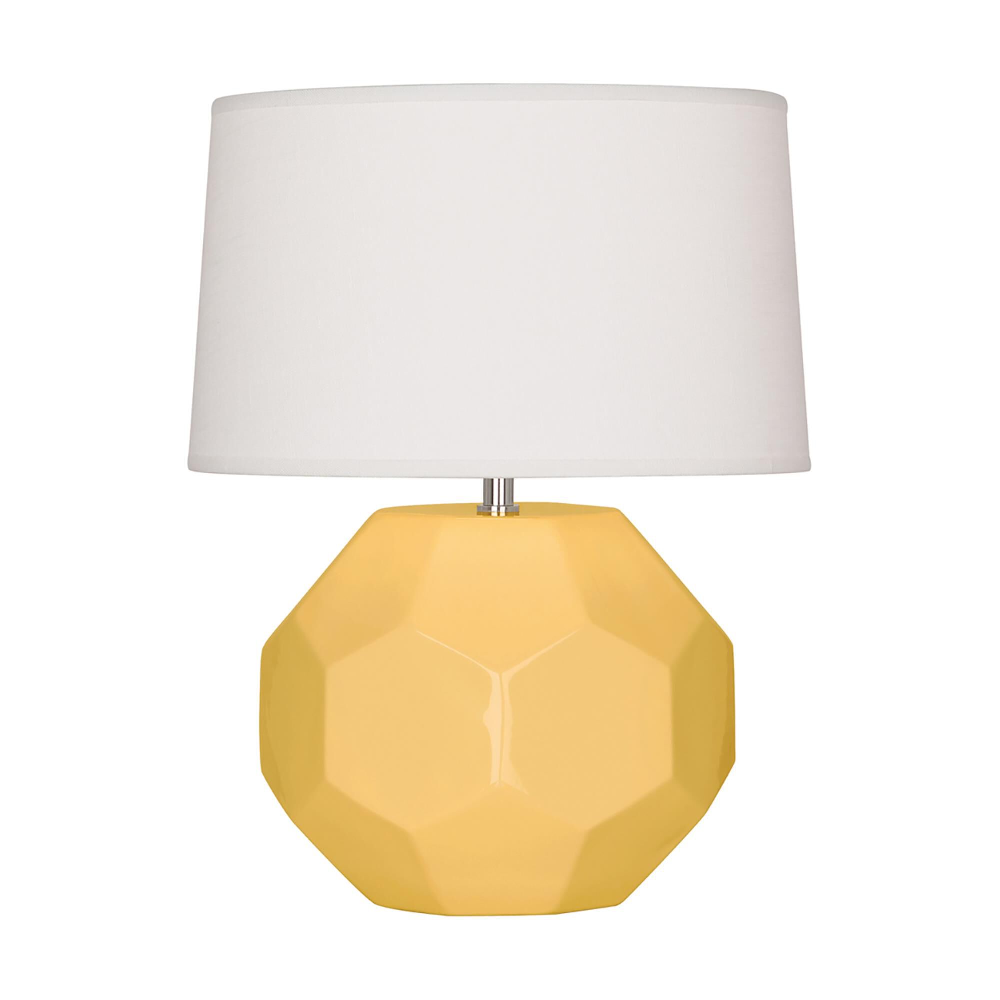 Shown in Sunset Yellow Glazed Ceramic finish