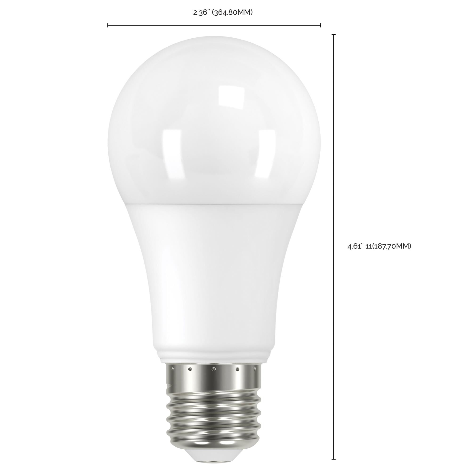 Dimmable 8.5 Watt 5000K A19 LED Light Bulb by Satco