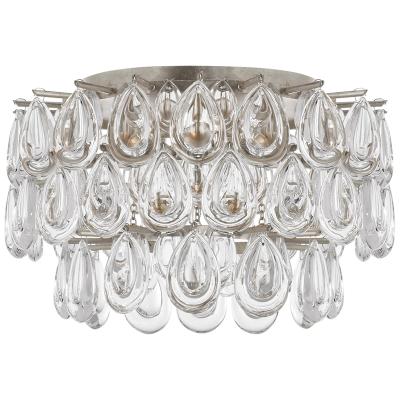 AERIN Liscia 15 Inch 3 Light Flush Mount by Visual Comfort Signature Collection