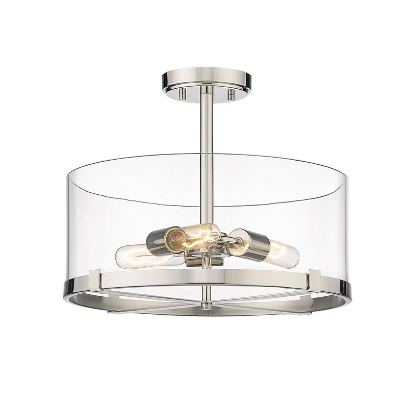 Callista 16 Inch 3 Light Semi Flush Mount by Z-Lite