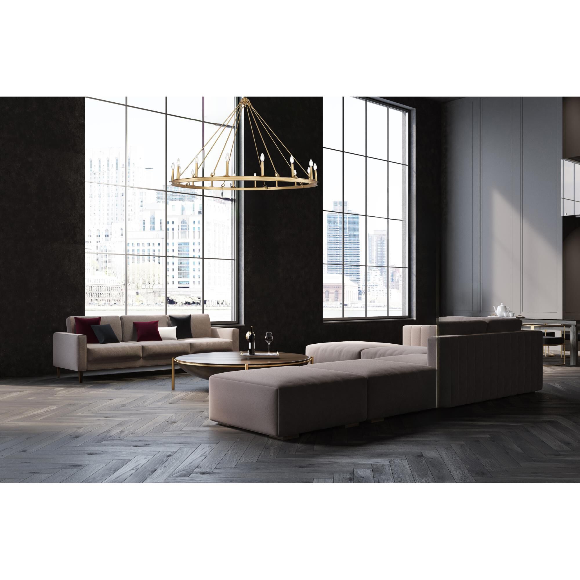 Shown in Rubbed Brass finish and Rubbed Brass glass and Rubbed Brass shade