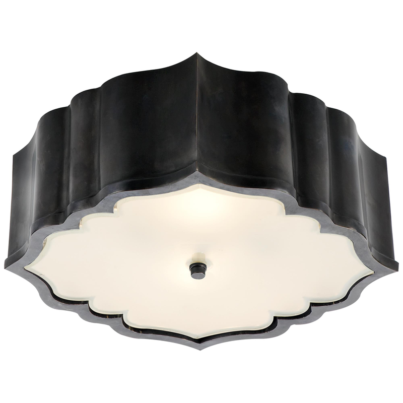 Alexa Hampton Balthazar 14 Inch 3 Light Flush Mount by Visual Comfort Signature Collection