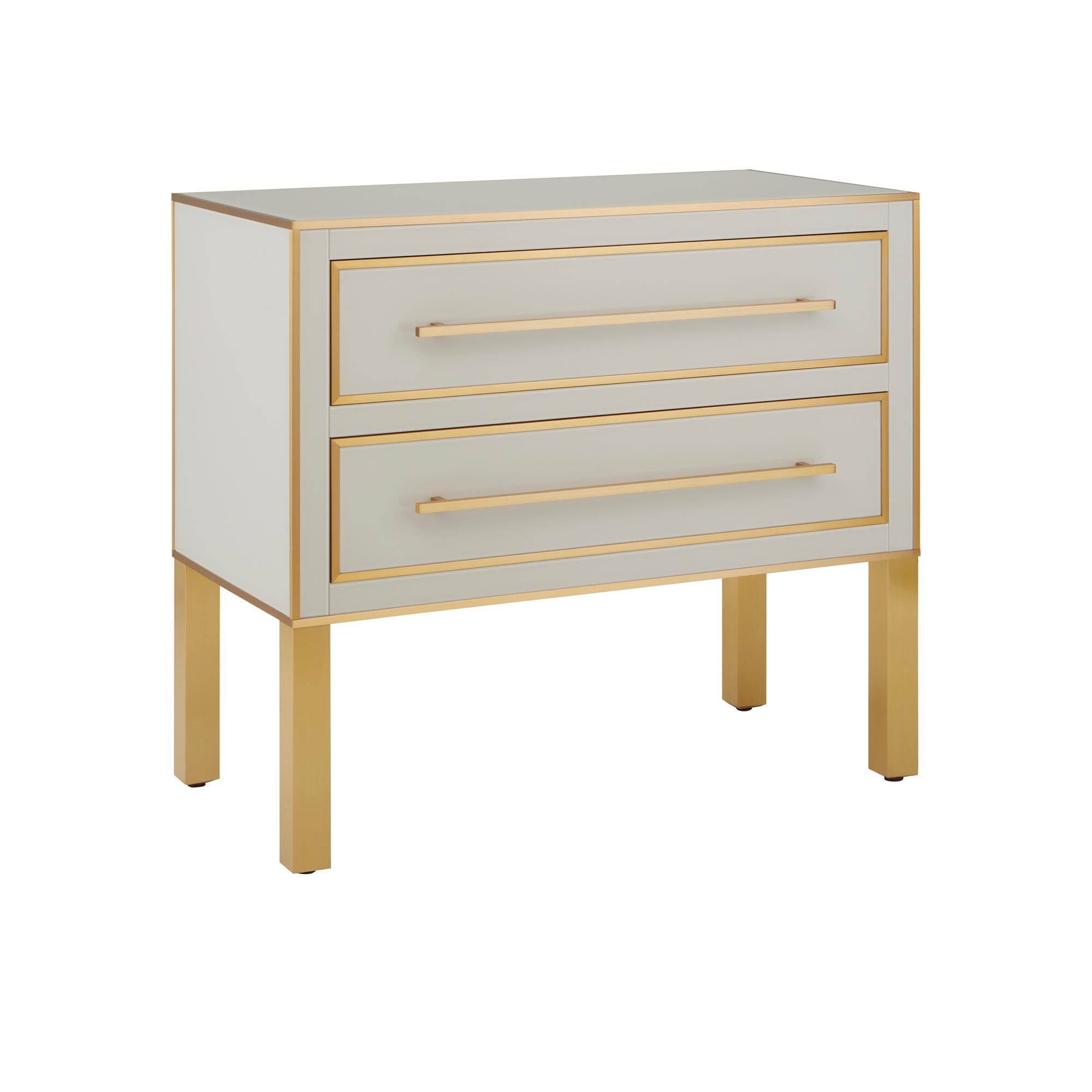 Shown in Ivory/Brushed Brass finish