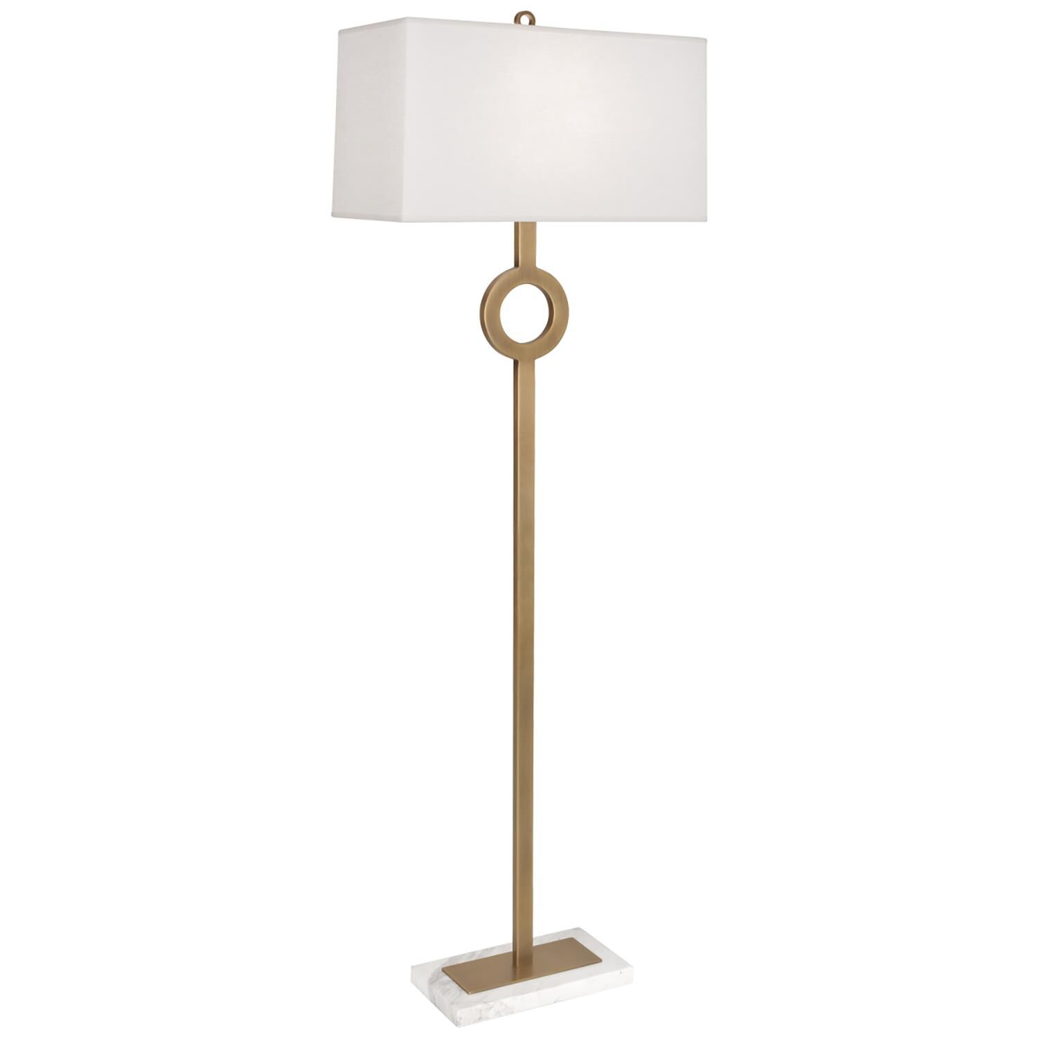 Shown in Warm Brass Finish W/ White Marble Base finish