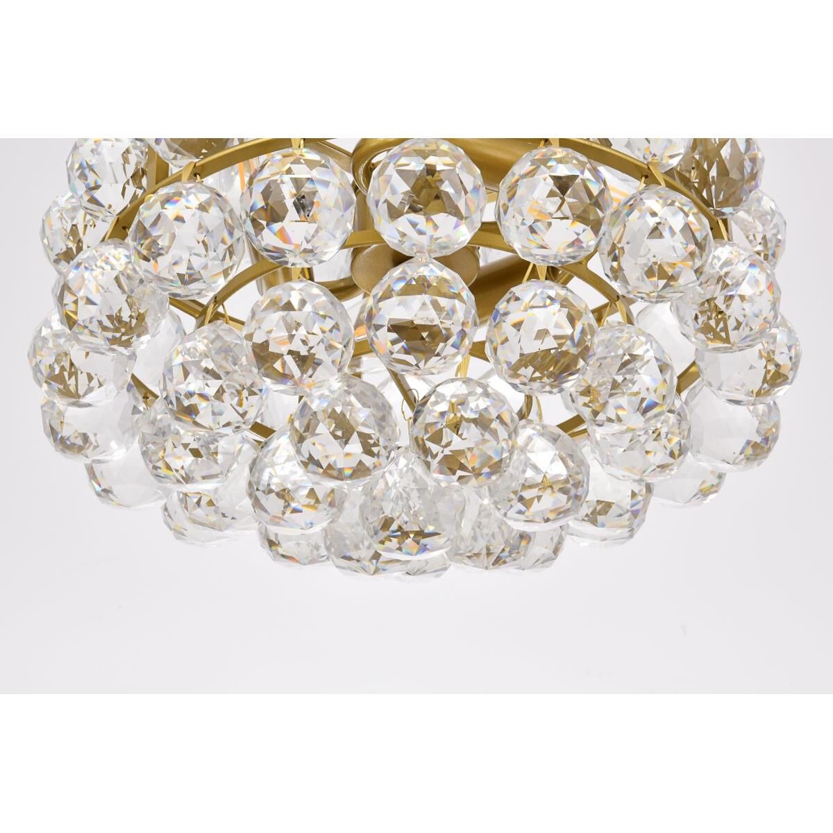 Shown in Brass finish and Royal Cut Clear crystal