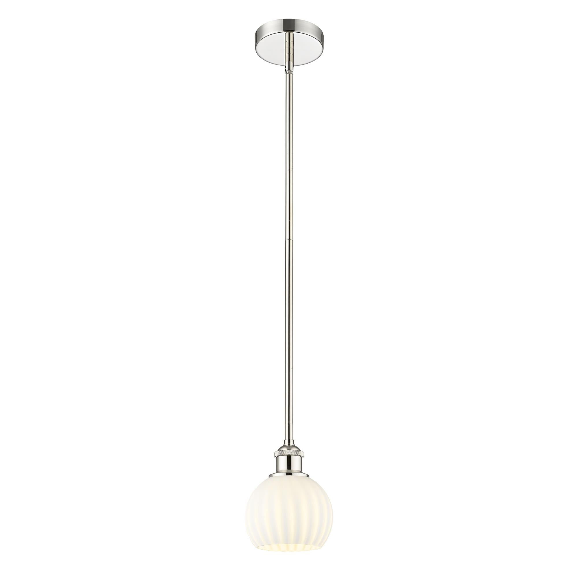 Bruno Marashlian White Venetian 6 Inch Mini Pendant by Innovations Lighting