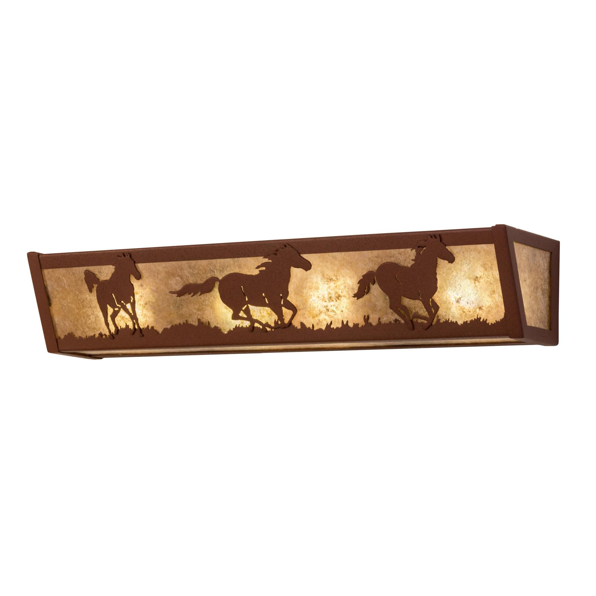 Running Horses 24 Inch 4 Light LED Bath Vanity Light by Meyda Lighting