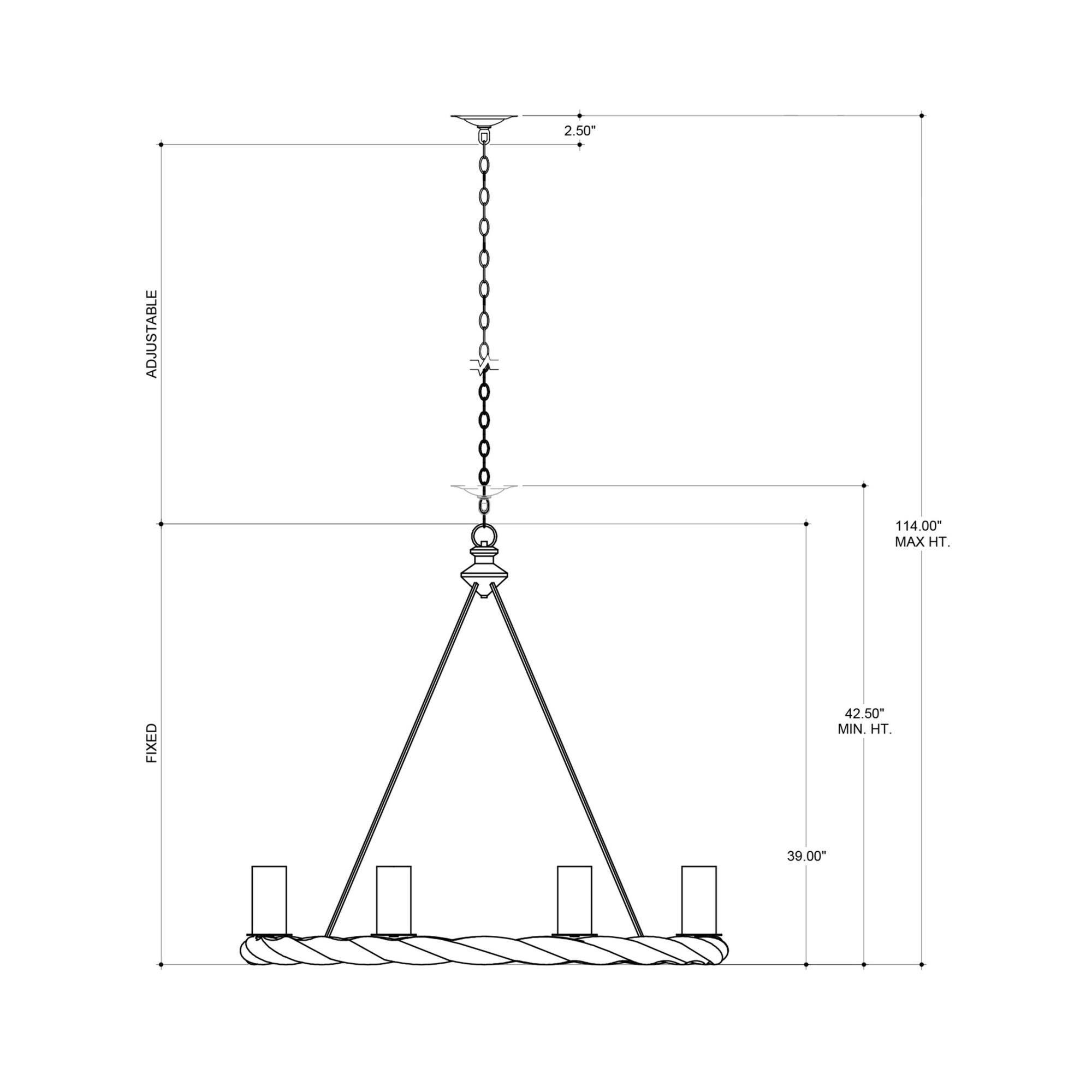 Orson 8 Light Chandelier by Currey and Company