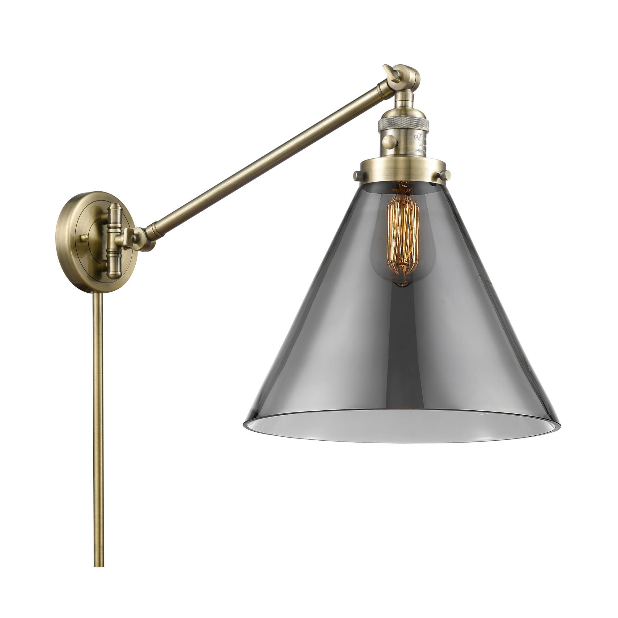 Bruno Marashlian Cone Wall Swing Lamp by Innovations Lighting