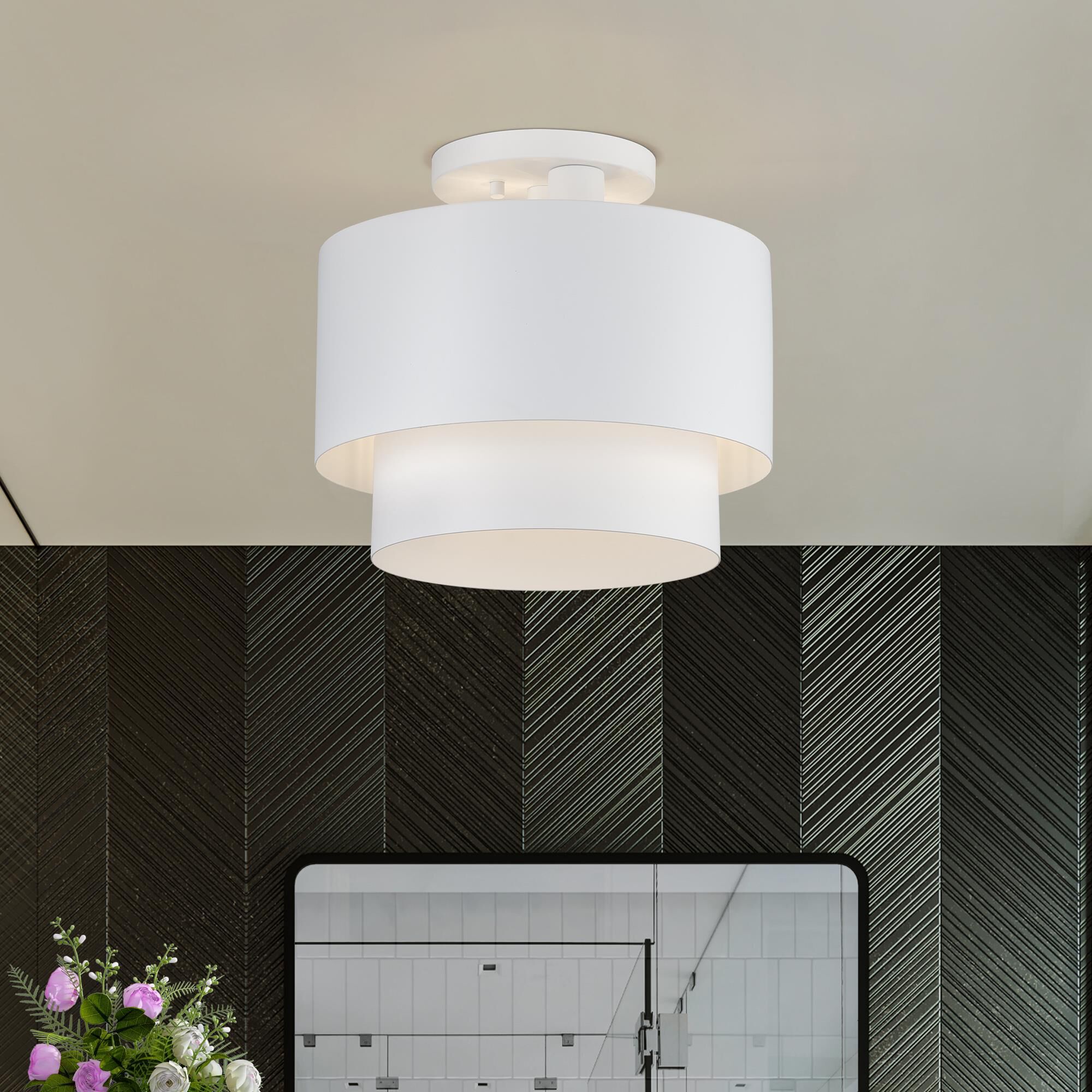 Zolana 12 Inch Semi Flush Mount by Livex Lighting