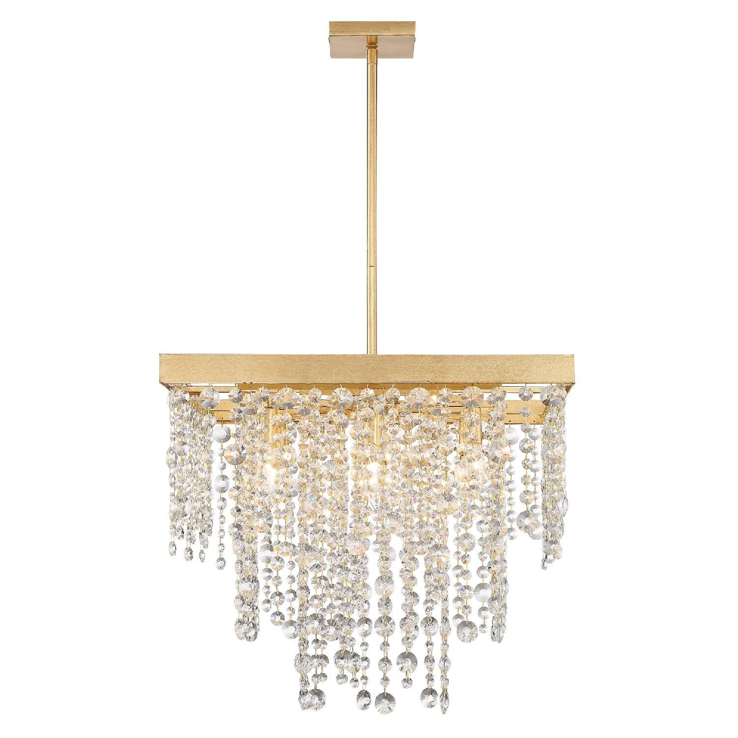Winham 22 Inch 8 Light Mini Chandelier by Crystorama