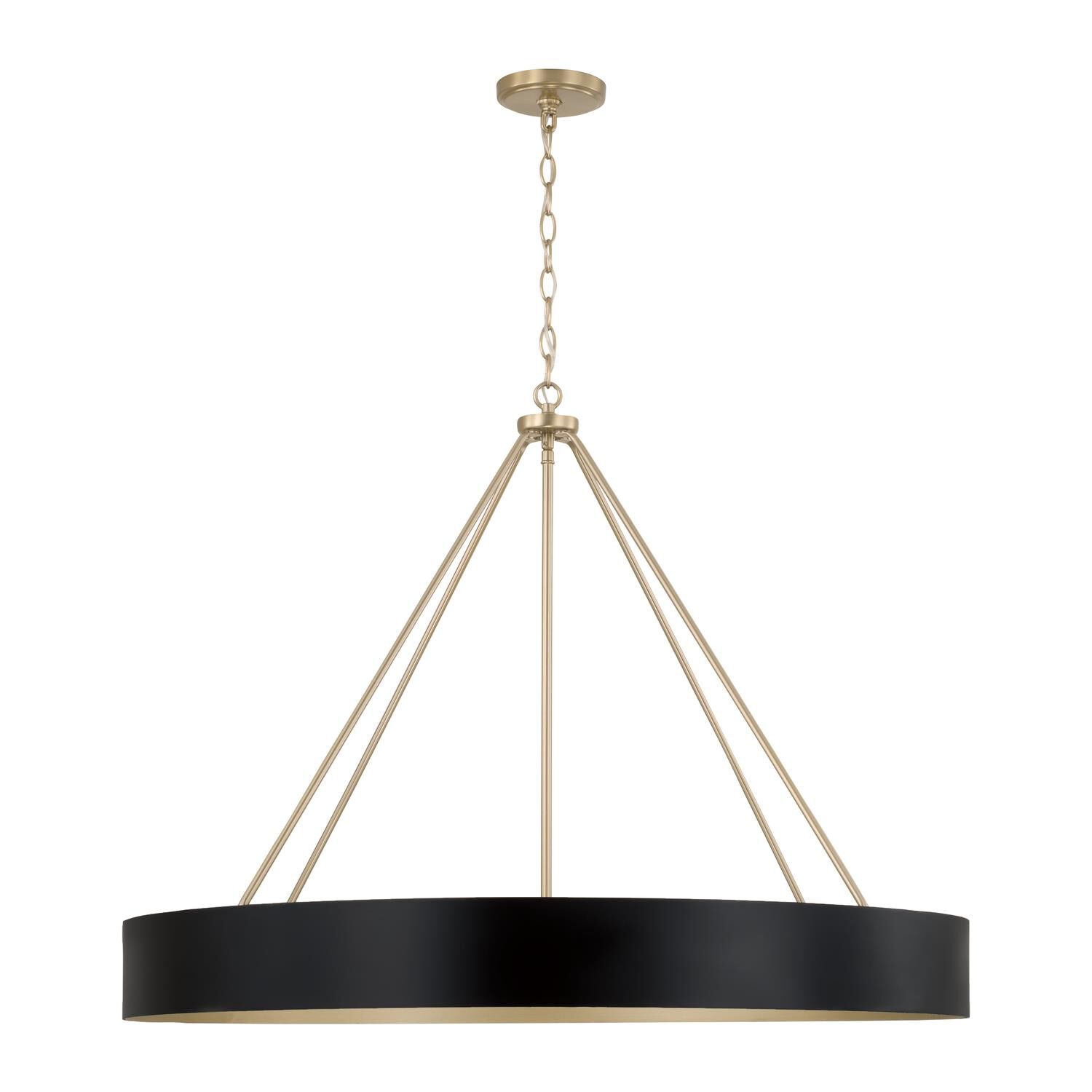 Shown in Matte Brass and Black finish