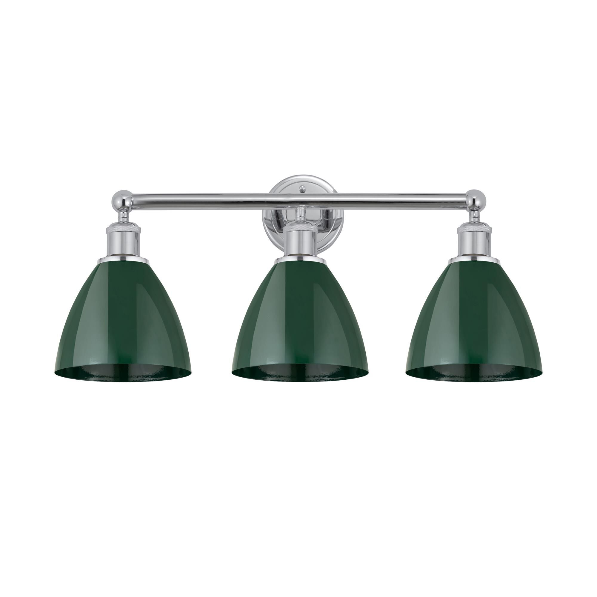 Shown in Polished Chrome finish and Green shade