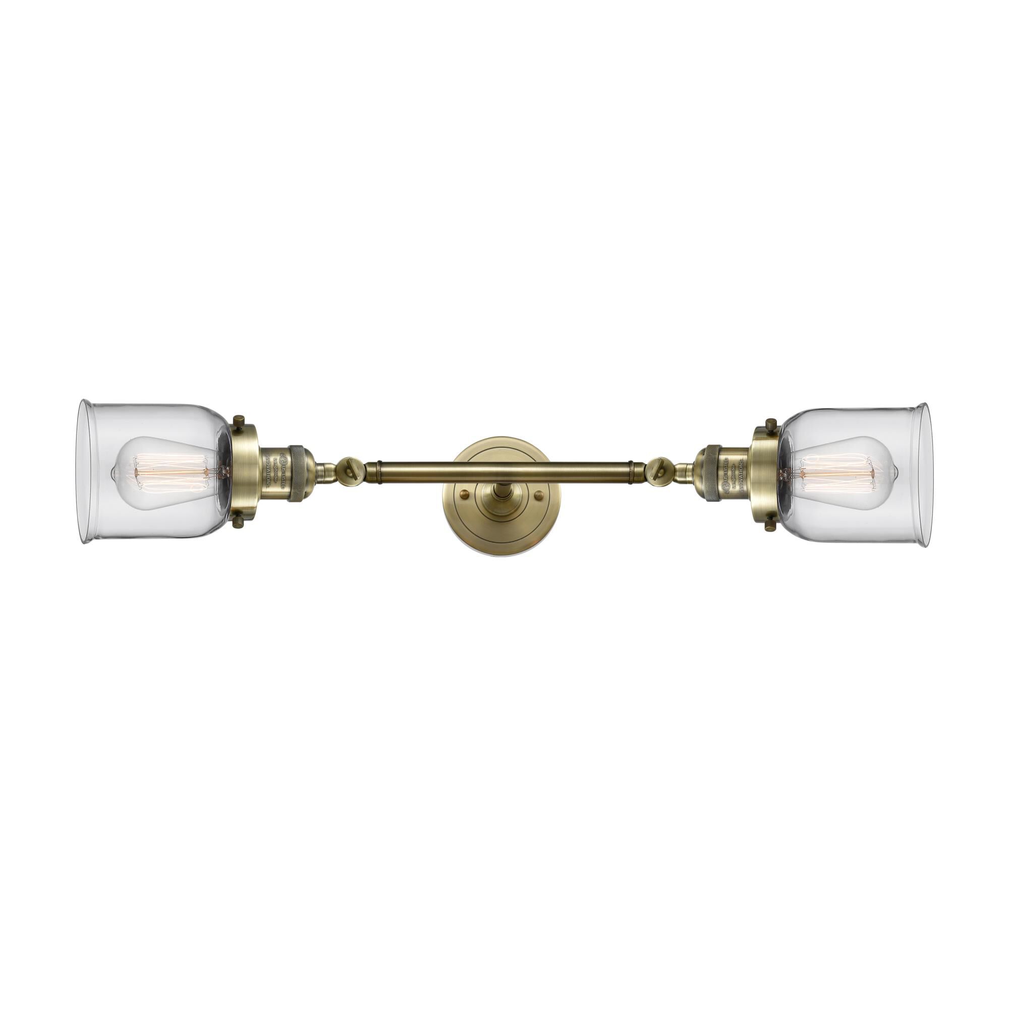 Bruno Marashlian Small Bell 16 Inch 2 Light Bath Vanity Light by Innovations Lighting