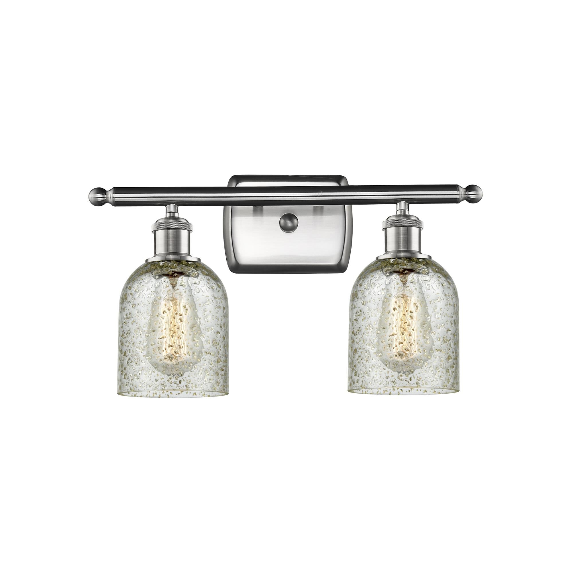 Shown in Brushed Satin Nickel finish and Mica glass