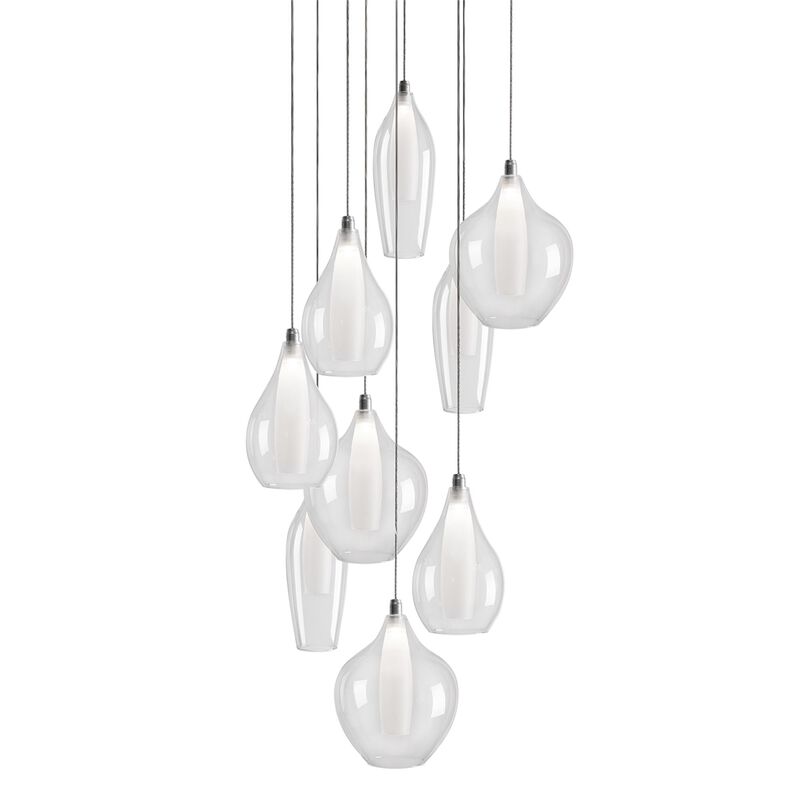 Round LED Multi Light Pendant by Kuzco Lighting
