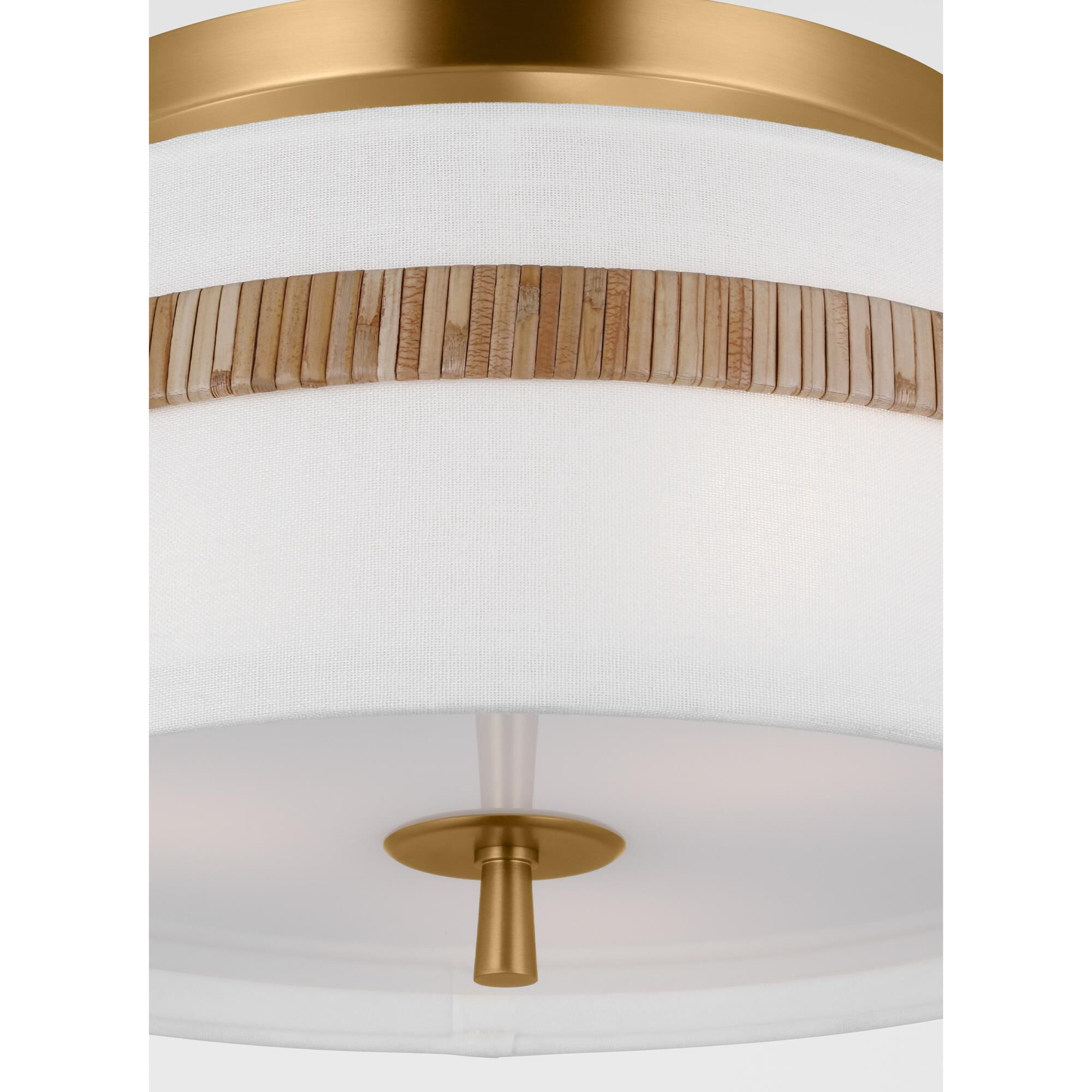 Alexa Hampton Cordtlandt 14 Inch 3 Light Semi Flush Mount by Visual Comfort Studio Collection