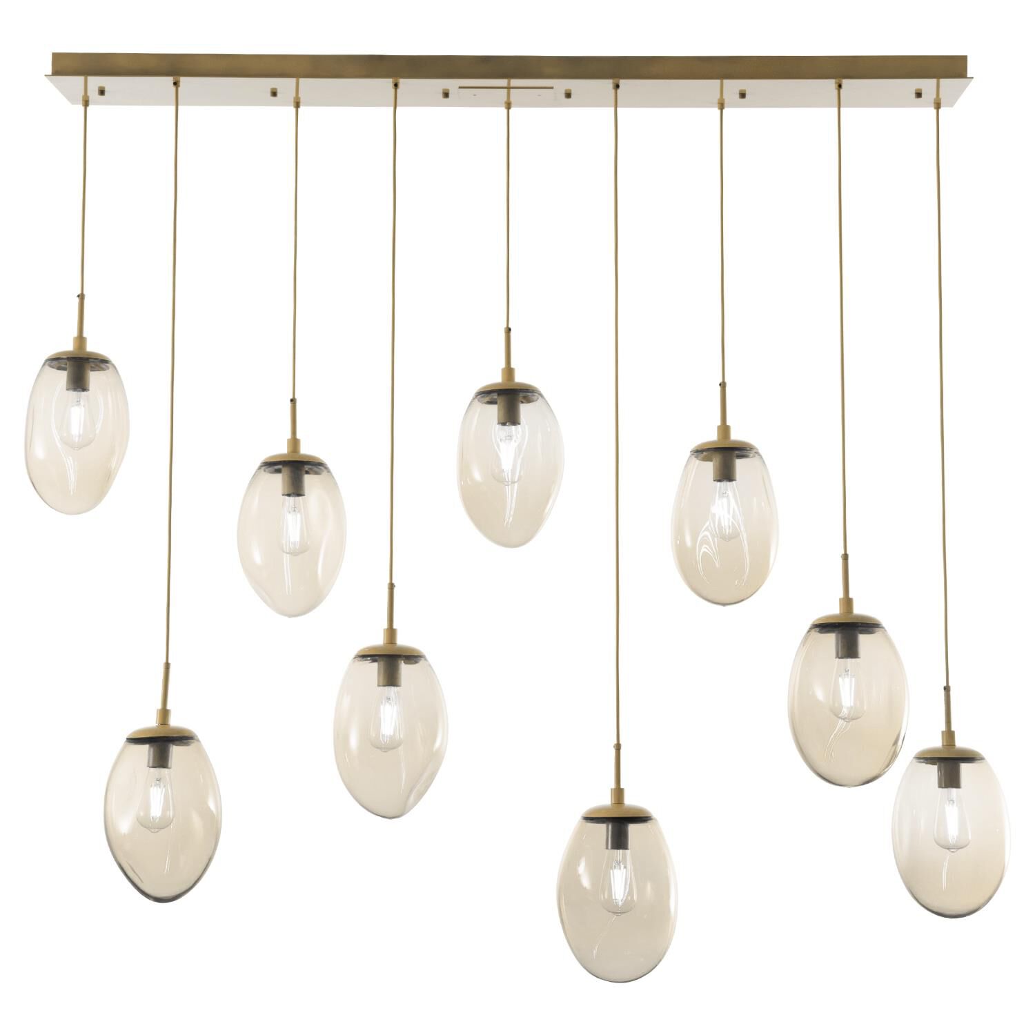 Levi Wilson Nebula 68 Inch 9 Light Linear Suspension Light by Hammerton Studio