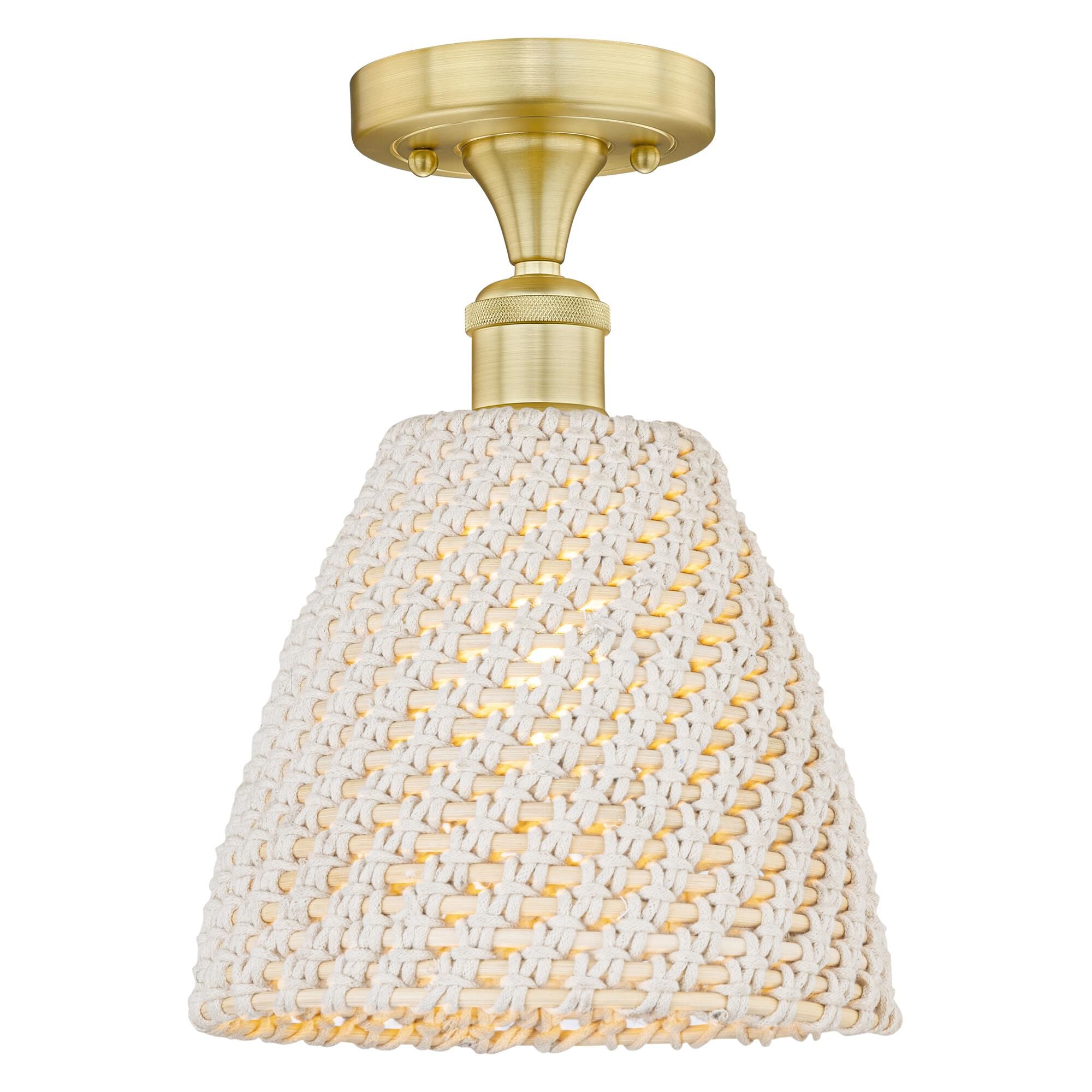 Bruno Marashlian Bristol Natural 9 Inch Semi Flush Mount by Innovations Lighting