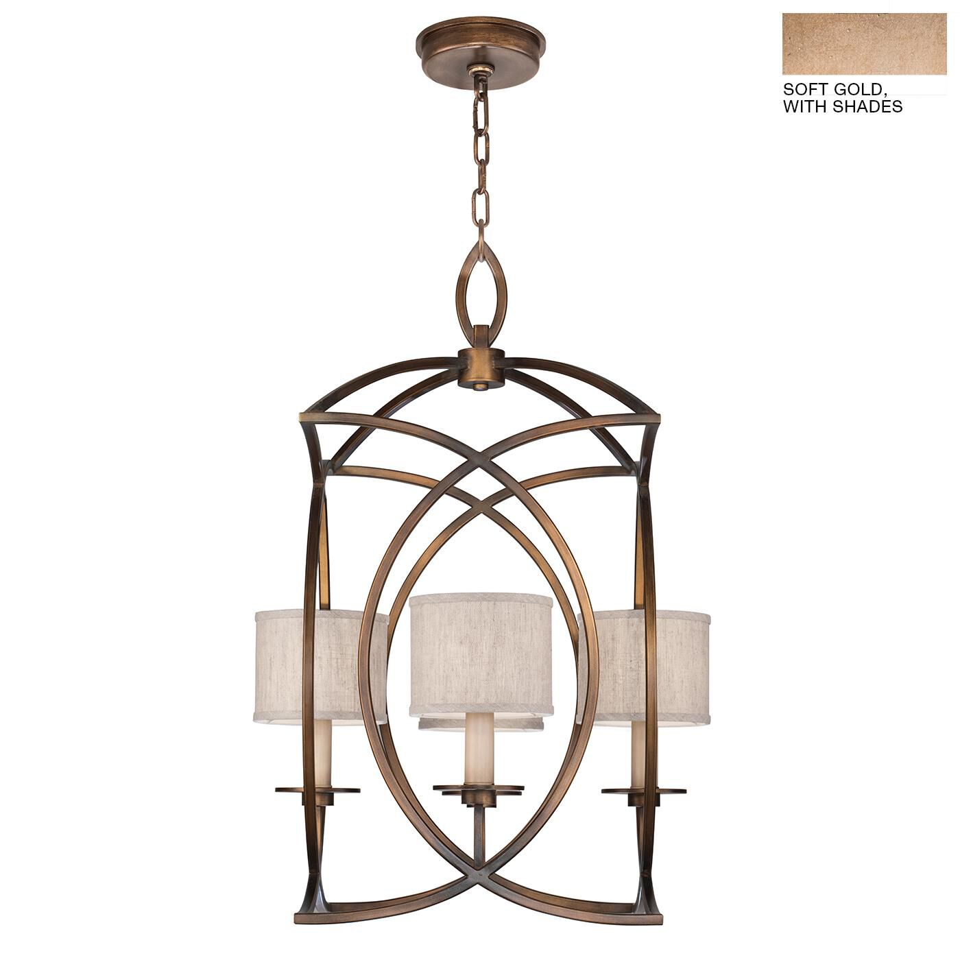 Shown in Gold finish and False crystal and False glass and 6.25 X 6.25 X 5 shade