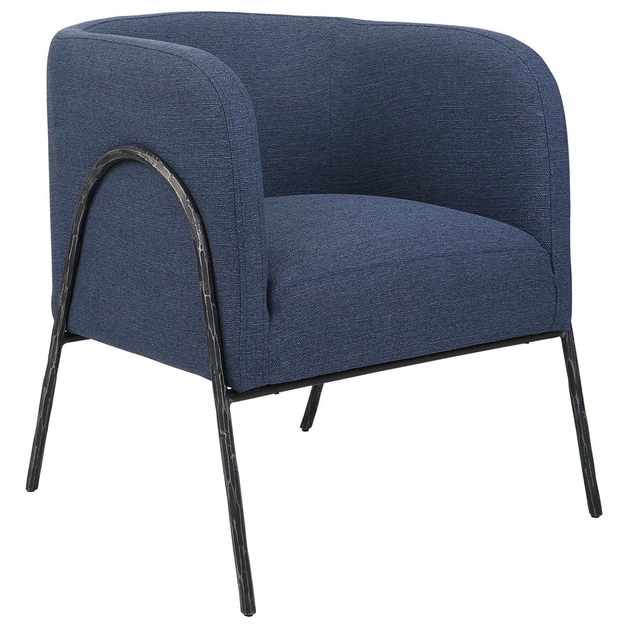 Shown in Inspired By Scandinavian Designs, This Barrel Back Style Chair Showcases Elegant Curved Lines With A finish