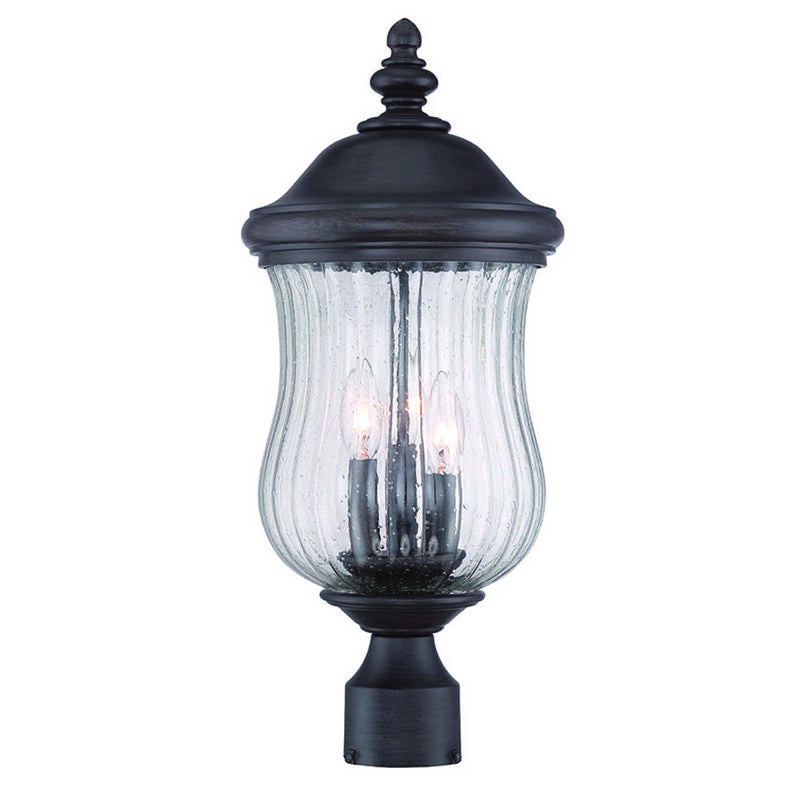 Bellagio 20 Inch Tall 3 Light Outdoor Post Lamp by Acclaim Lighting