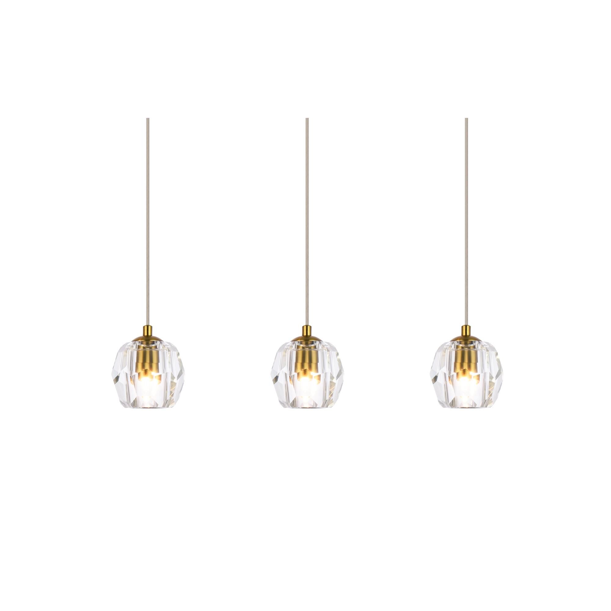 Eren 28 Inch 3 Light LED Linear Suspension Light by Elegant Lighting