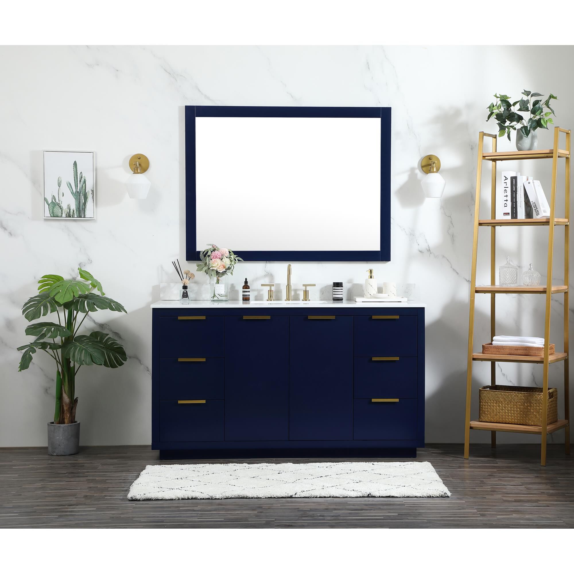 Shown in Blue finish