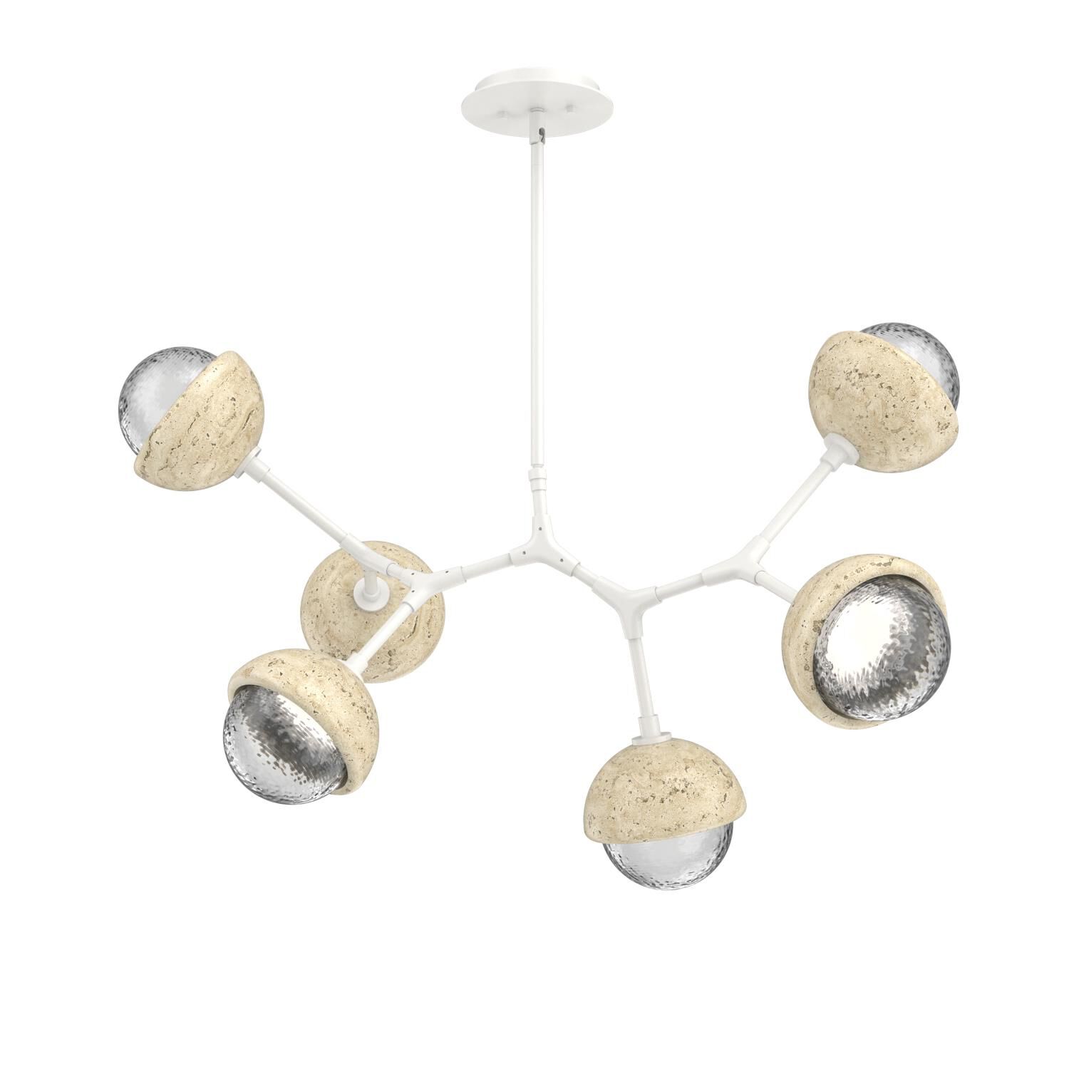 Levi Wilson Cabochon 31 Inch Linear Suspension Light by Hammerton Studio