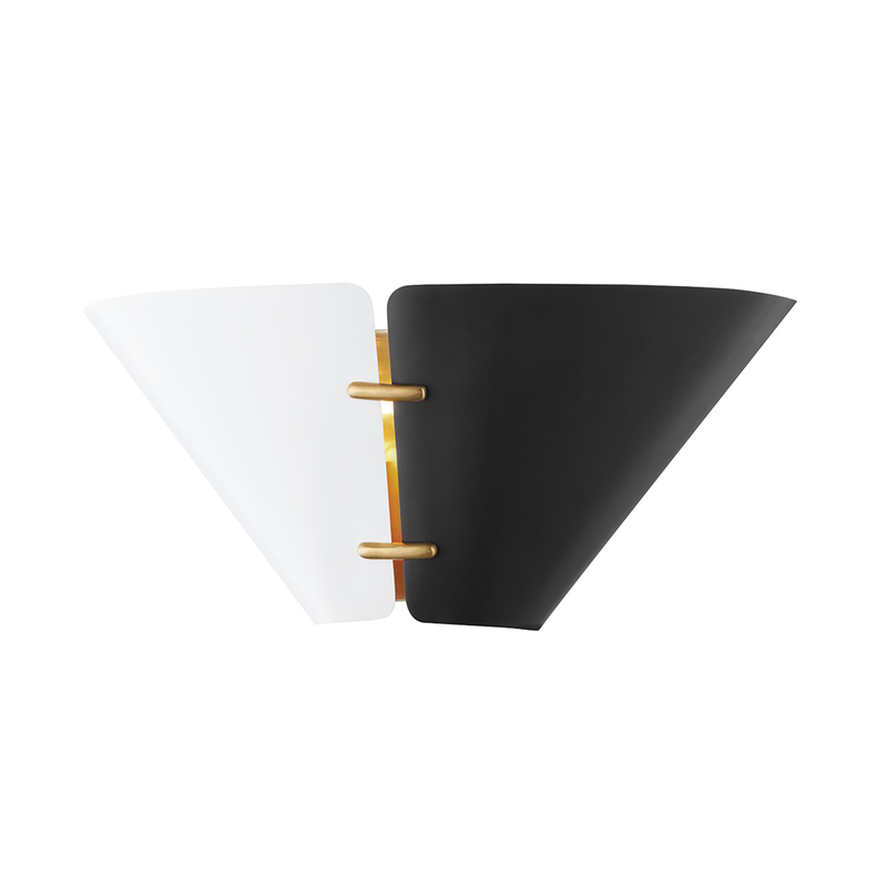 Kelly Behun Split 15 Inch 2 Light Wall Sconce by Hudson Valley Lighting