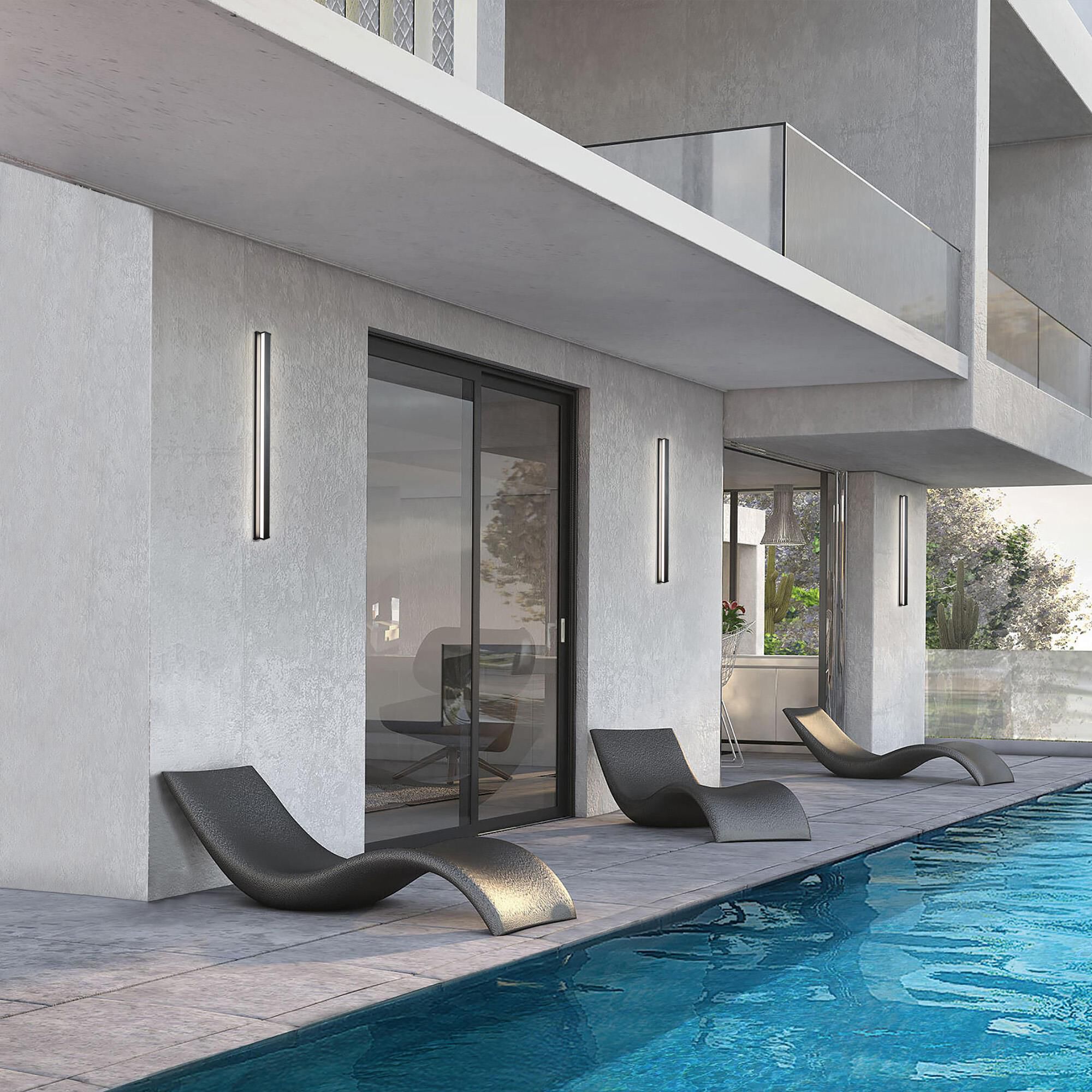 dweLED Revels 48 Inch Tall LED Outdoor Wall Light