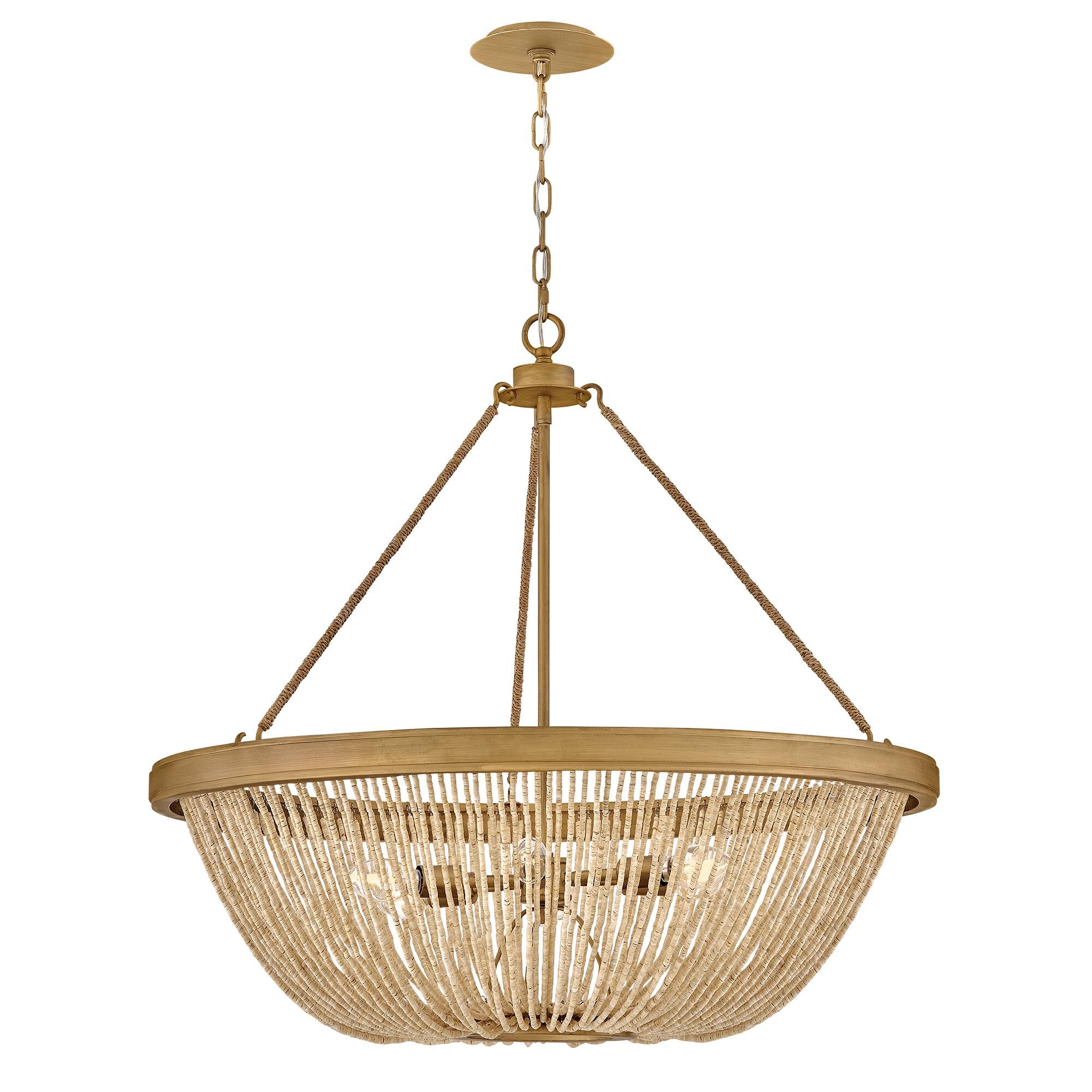 Shown in Burnished Gold finish and Coco Beads shade