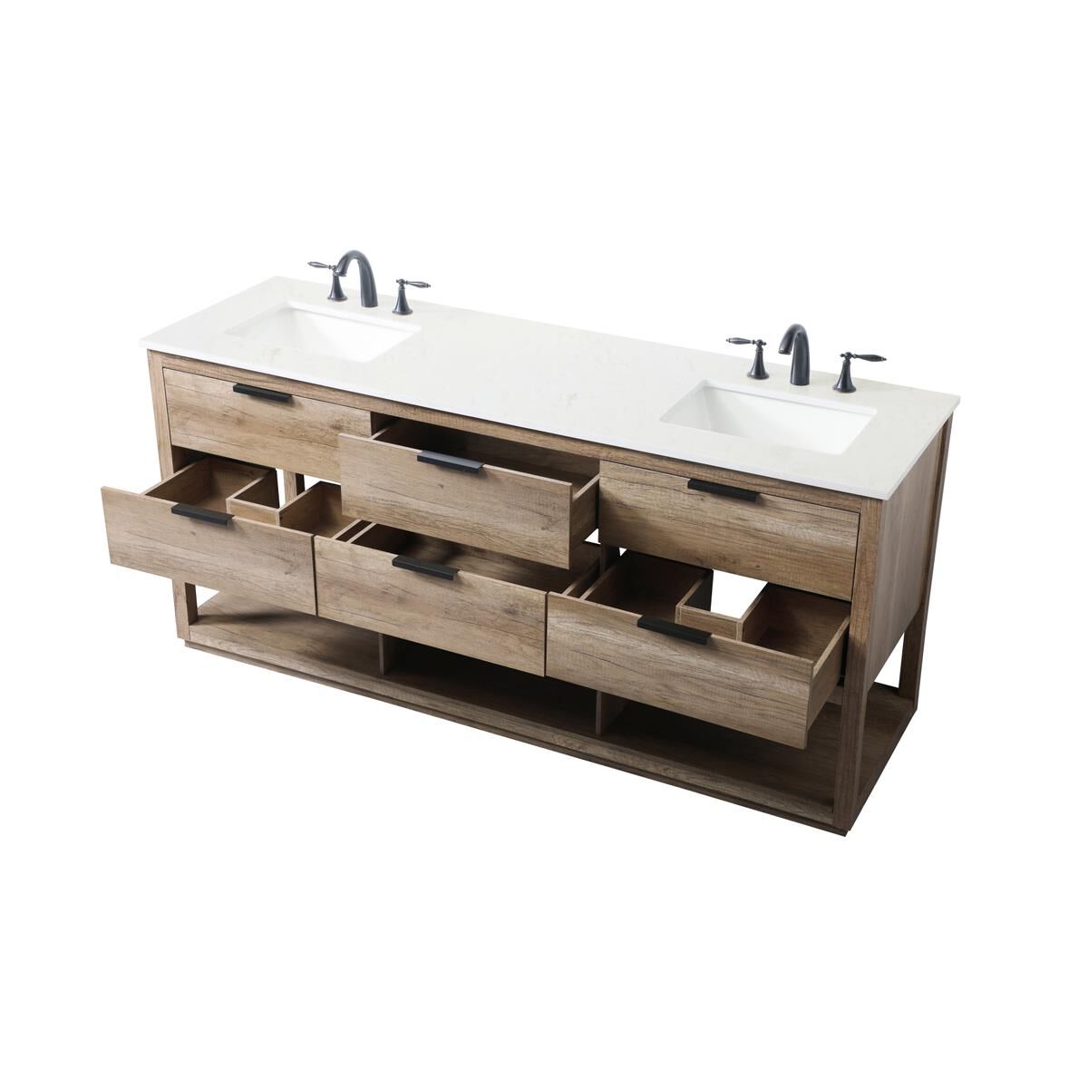 Larkin 72 Inch Bath Vanity by Elegant Decor