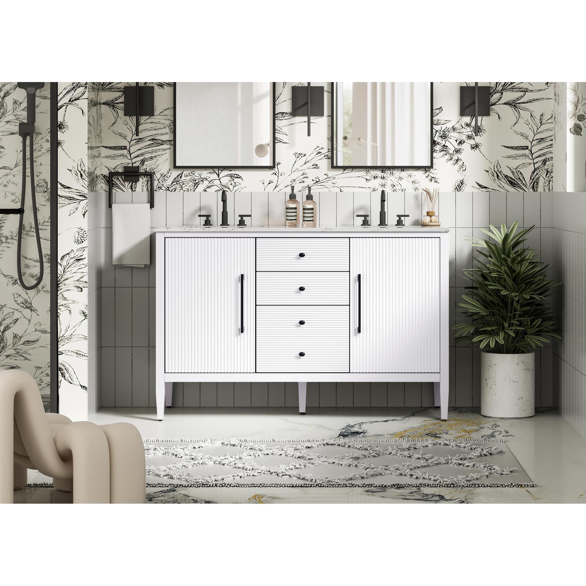 Blakely 54 Inch Bath Vanity by Elegant Dcor