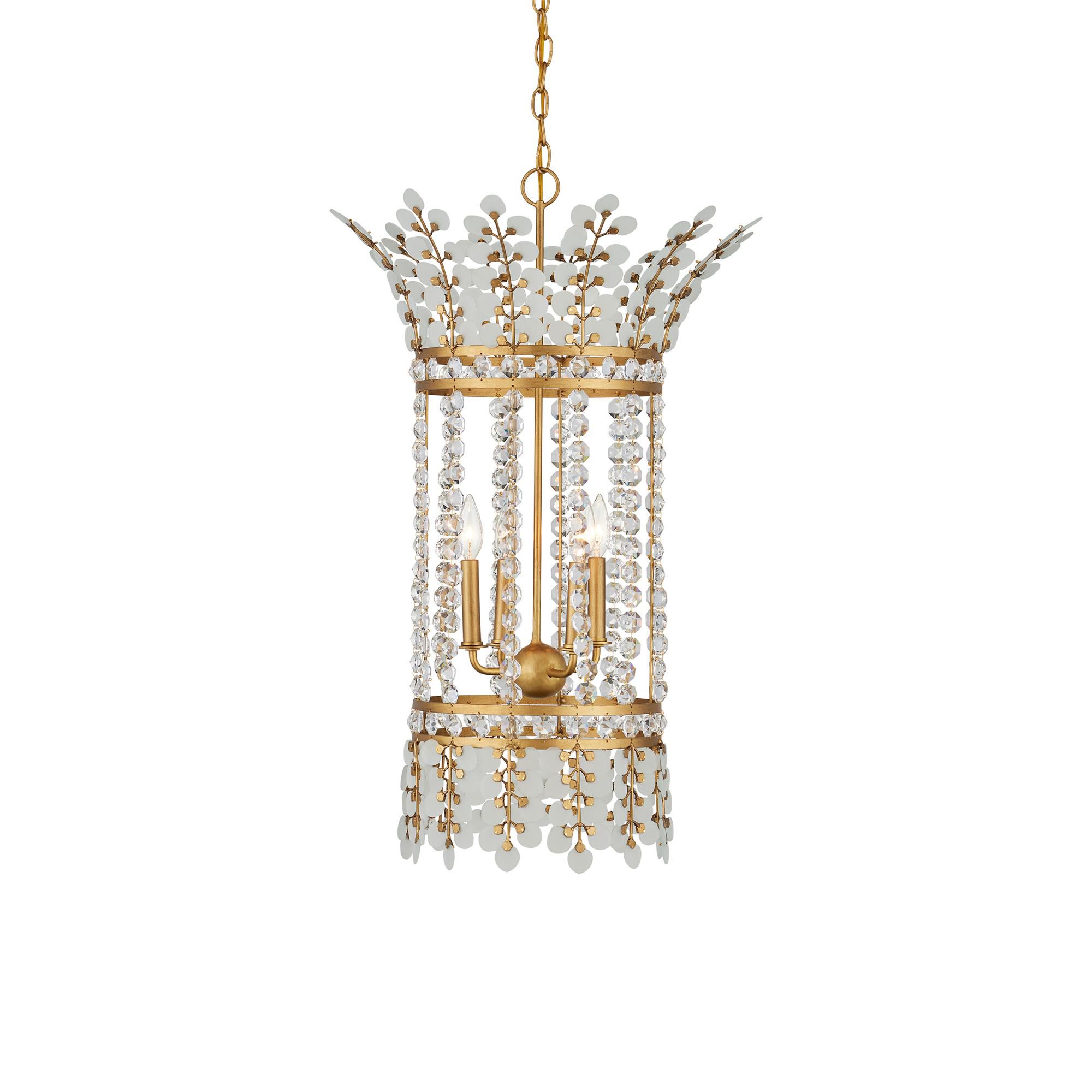 Shown in Frosted, Clear and Brass finish