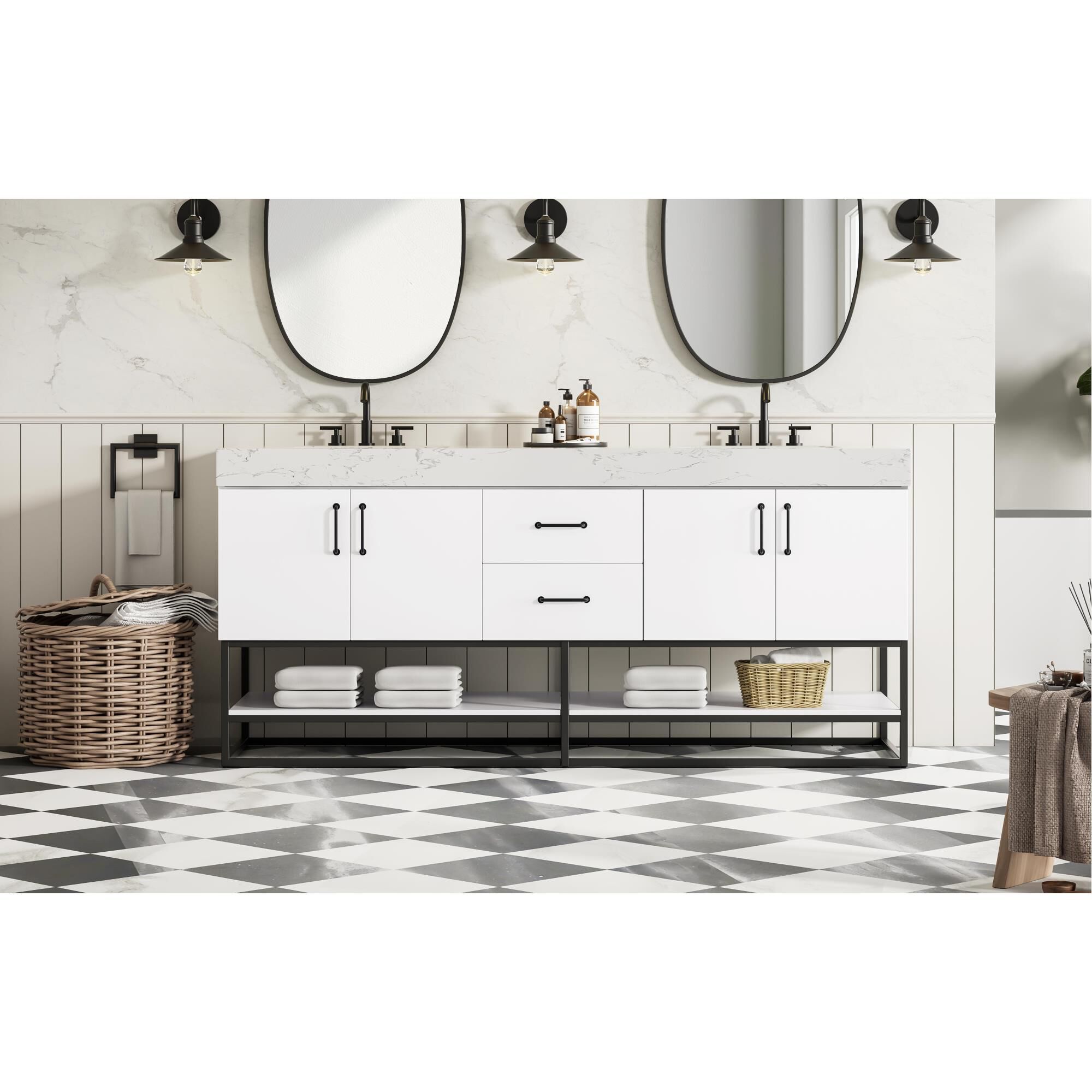 Caroline 72 Inch Bath Vanity by Elegant Dcor